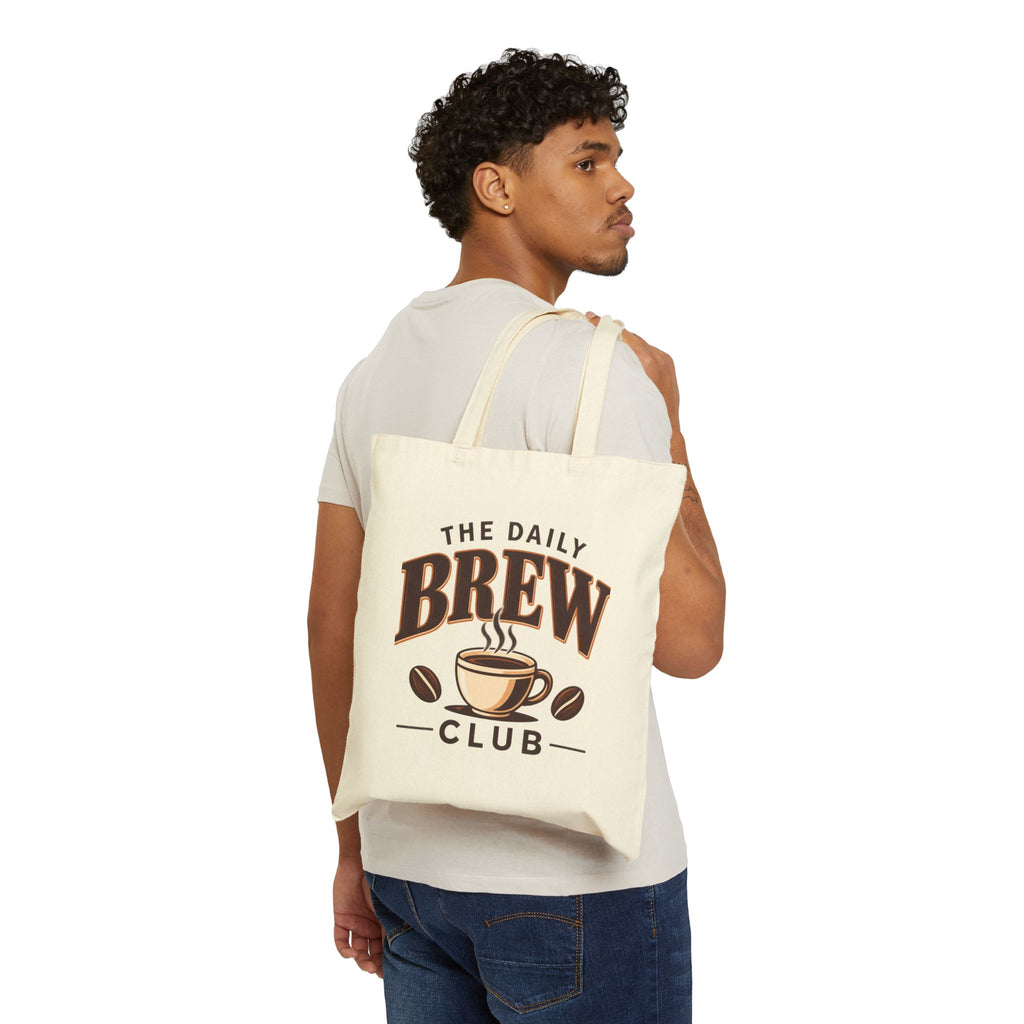 The Daily Brew Club — Coffee Lover Canvas Tote Bag