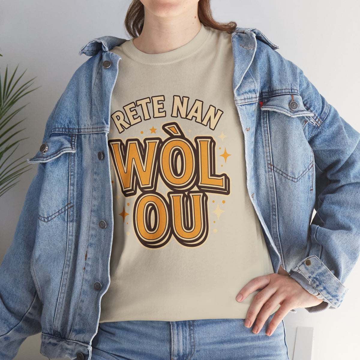 Rete Nan Wòl Ou – Haitian Creole Graphic T-Shirt | SONHCO