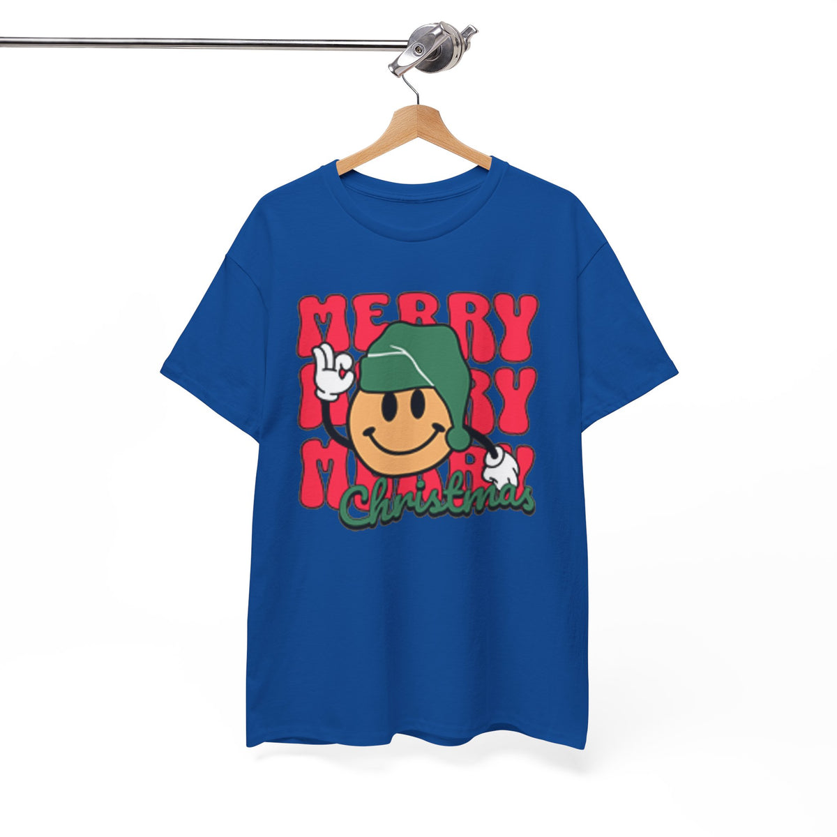 Groovy Christmas Shirt, Retro Smiley Face Christmas Tee, Cute Merry Xmas Graphic T-Shirt, Trendy Holiday Gift