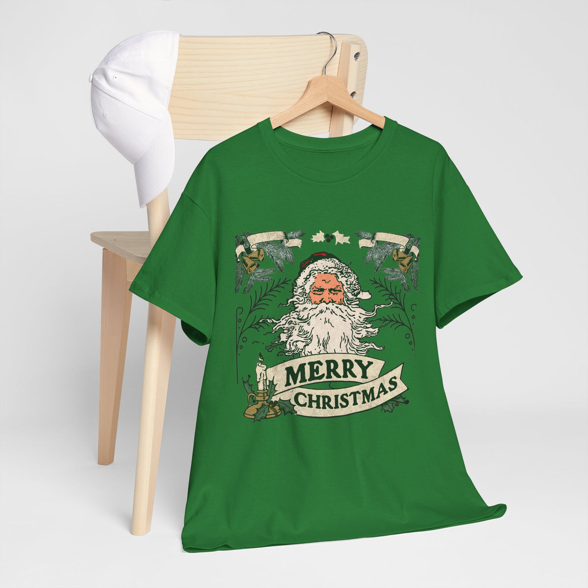 Vintage Santa Christmas Shirt, Retro Merry Christmas Tee, Old Fashioned Santa Graphic T-Shirt, Nostalgic Holiday Gift