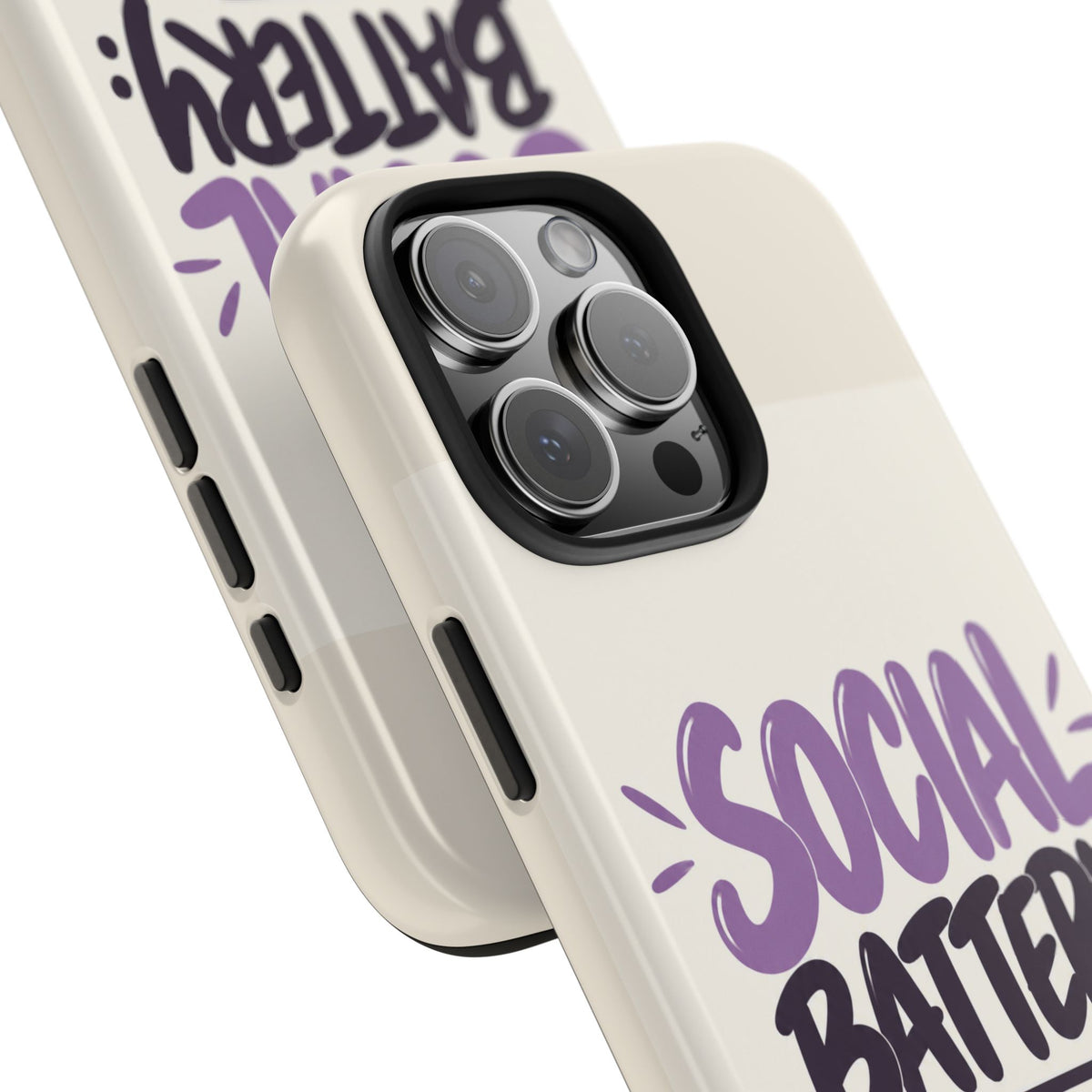 Social Battery: 2% — Funny Introvert Tough Phone Case