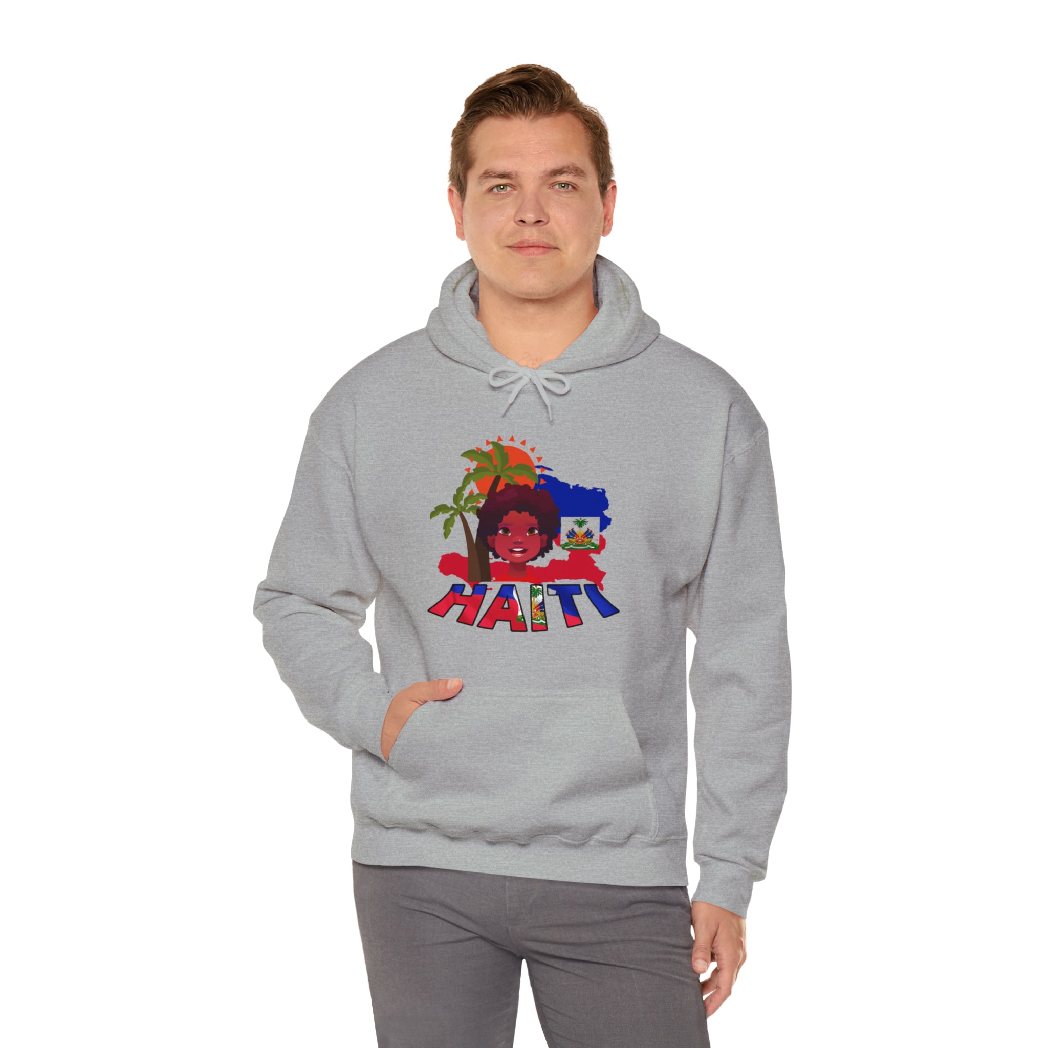 Haiti 509 Co. - Unisex Heavy Blend™ Hooded Sweatshirt Design By Itchy/HBS