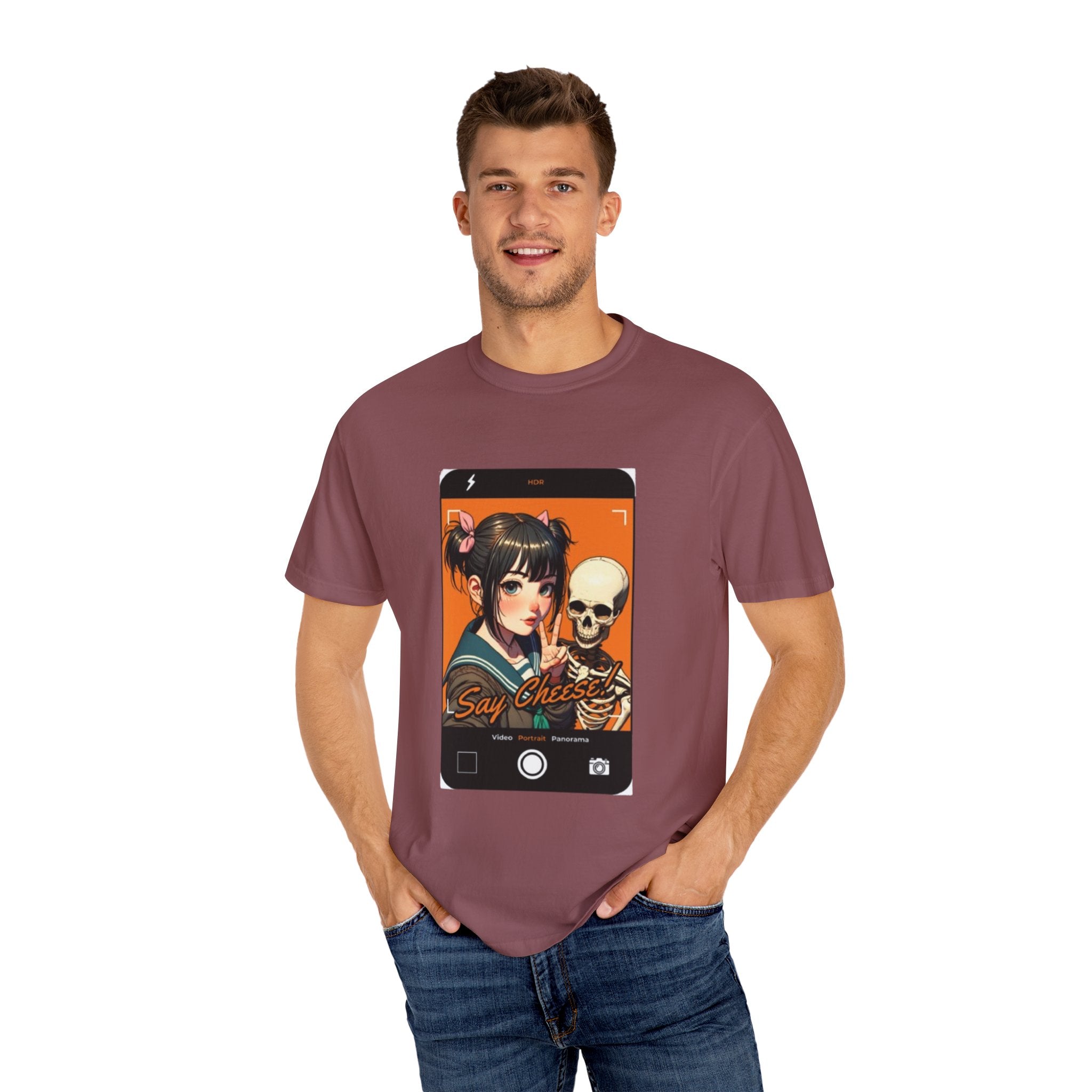 Say Cheese Just For Fun Unisex Garment-Dyed T-Shirt