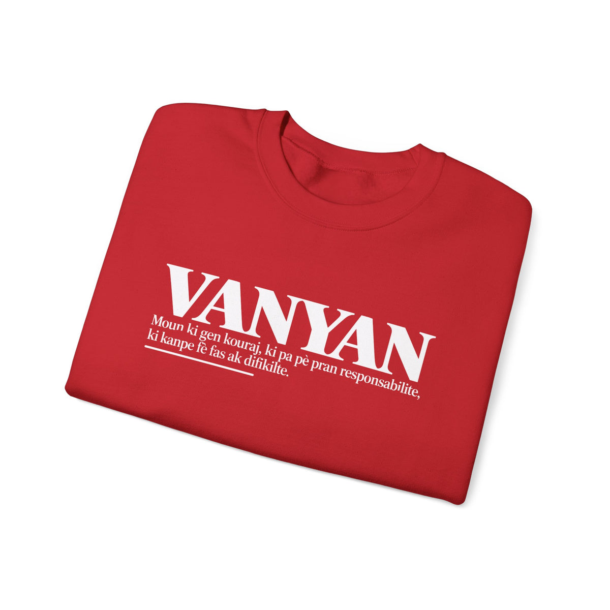 VANYAN Haitian Creole Definition Gen Z Crewneck Sweatshirt