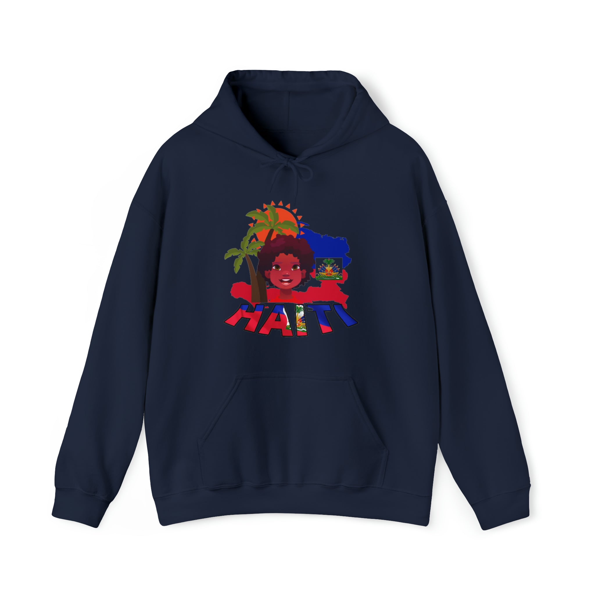 Haiti 509 Co. - Unisex Heavy Blend™ Hooded Sweatshirt Design By Itchy/HBS