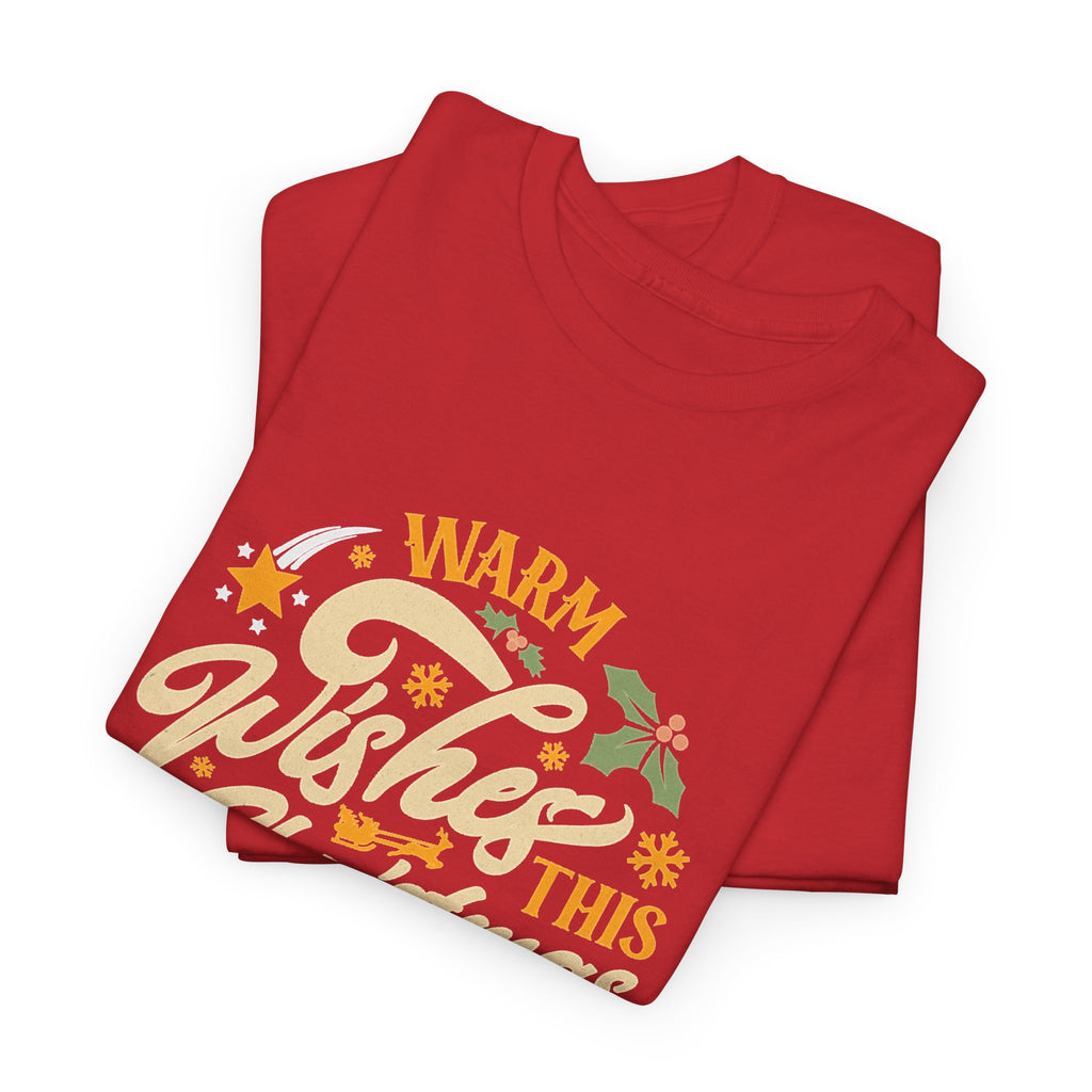 Warm Wishes This Christmas T-Shirt — Retro Holiday Graphic Tee