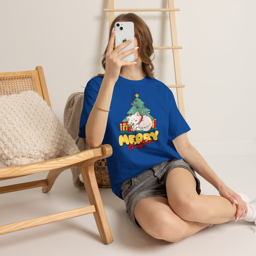Cute Christmas Dog Shirt, Merry Christmas Puppy Tee, Dog Lover Christmas Gift, Cozy Holiday Graphic T-Shirt