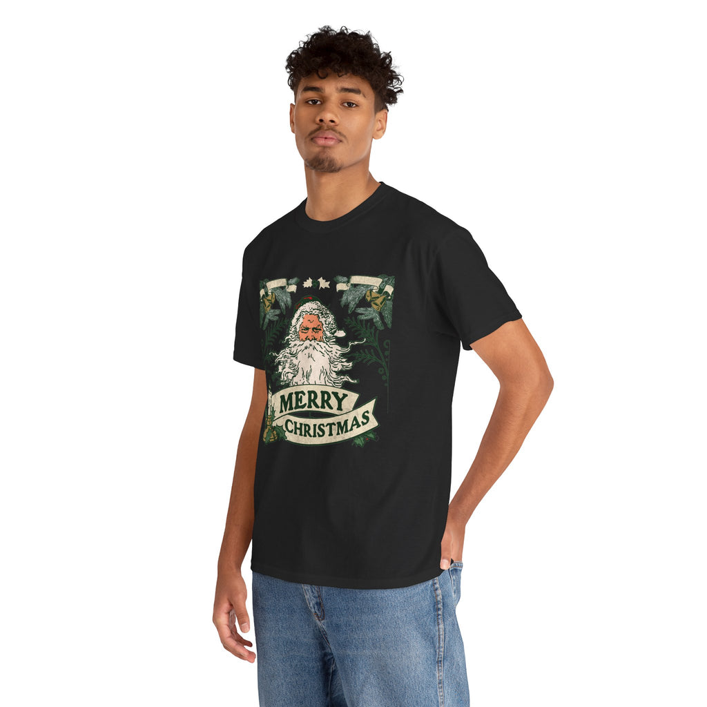 Vintage Santa Christmas Shirt, Retro Merry Christmas Tee, Old Fashioned Santa Graphic T-Shirt, Nostalgic Holiday Gift