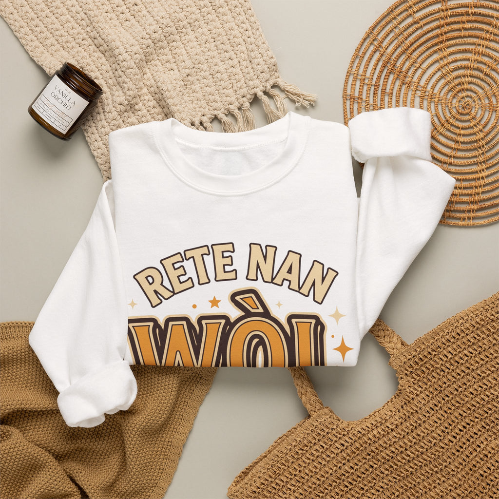 Rete Nan Wòl Ou – Haitian Creole Streetwear Graphic T-Shirt | SONHCO