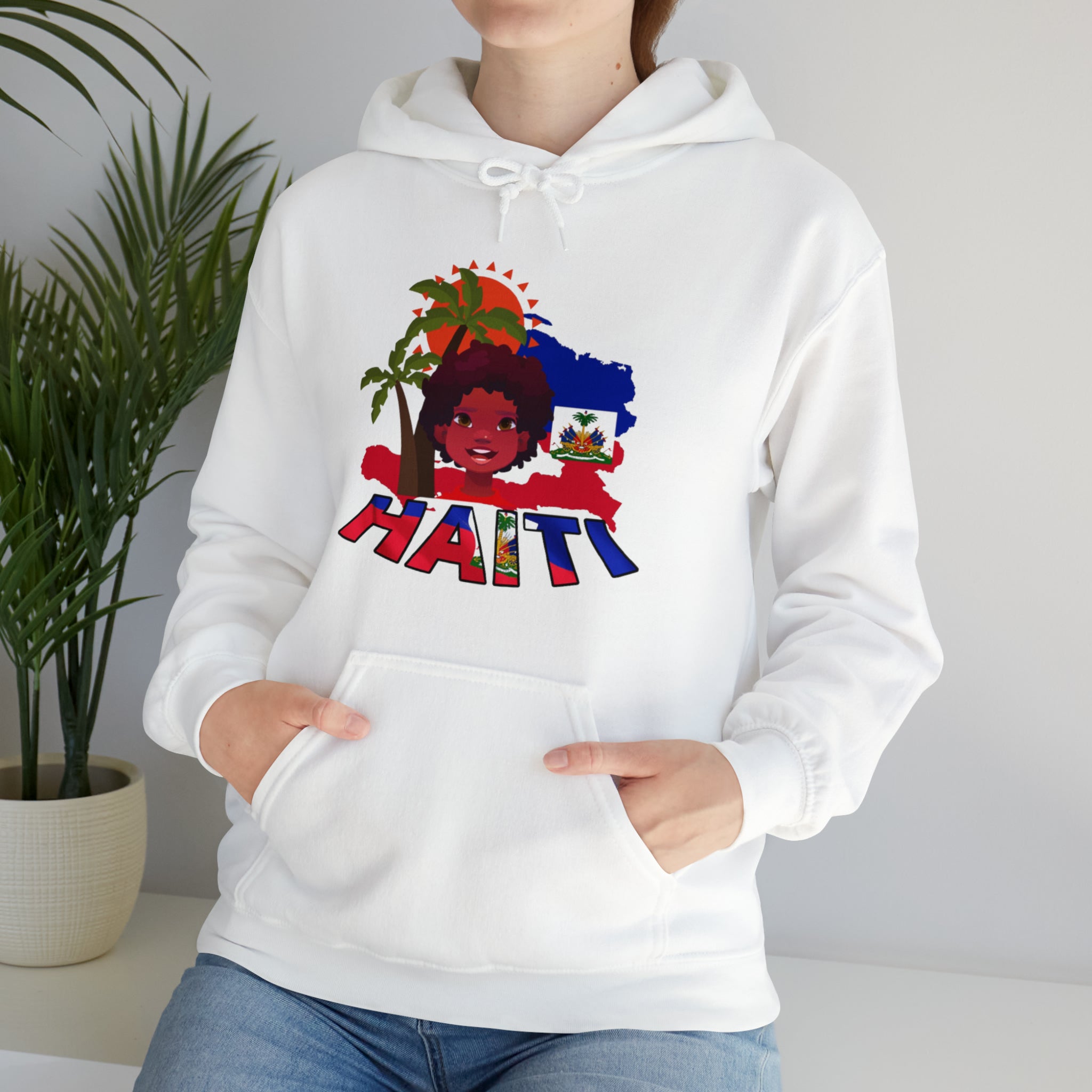 Haiti 509 Co. - Unisex Heavy Blend™ Hooded Sweatshirt Design By Itchy/HBS