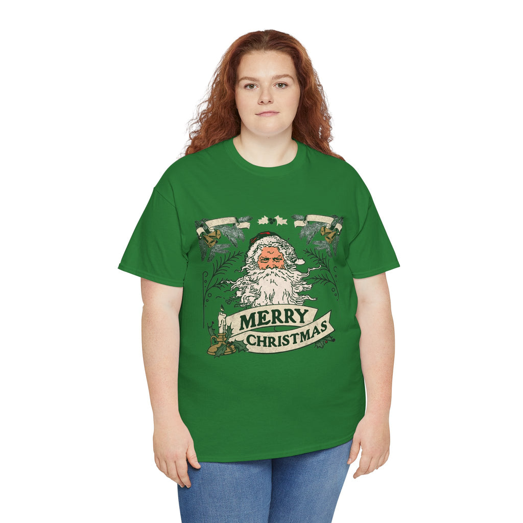 Vintage Santa Christmas Shirt, Retro Merry Christmas Tee, Old Fashioned Santa Graphic T-Shirt, Nostalgic Holiday Gift