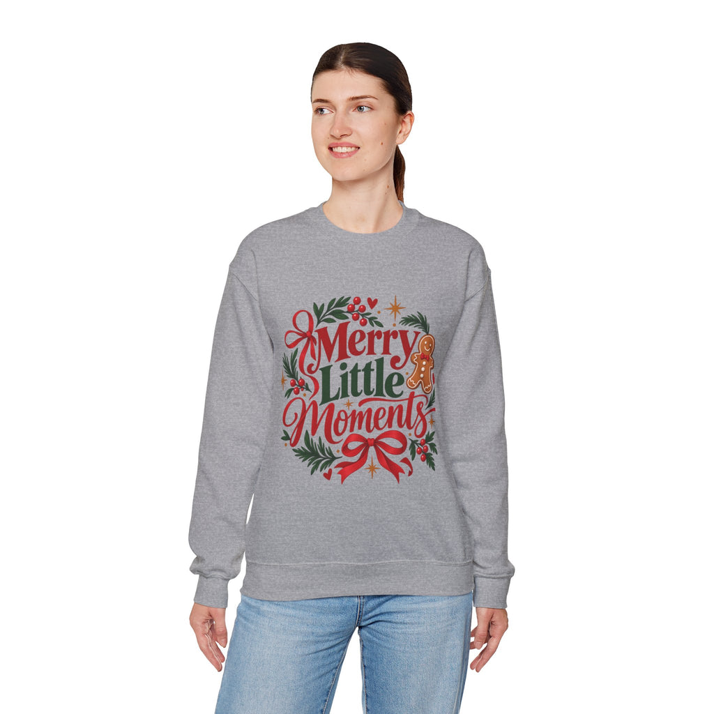 Merry Little Moments Sweatshirt, Retro Christmas Crewneck, Cute Holiday Sweater, Cozy Christmas Gift