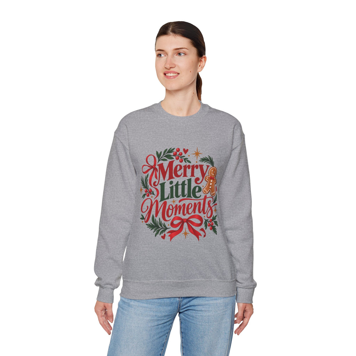 Merry Little Moments Sweatshirt, Retro Christmas Crewneck, Cute Holiday Sweater, Cozy Christmas Gift