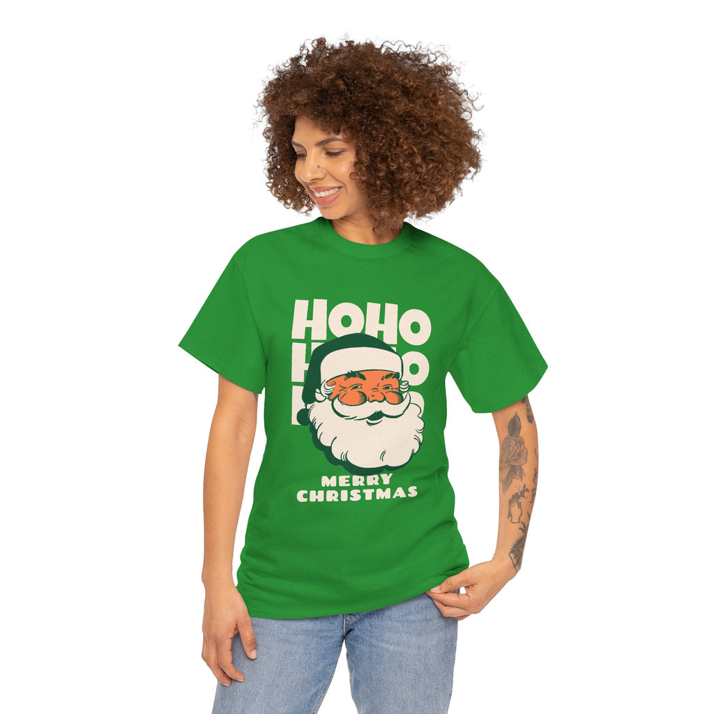 Retro Santa Ho Ho Ho Shirt, Merry Christmas Graphic Tee, Vintage Holiday T-Shirt, Funny Santa Christmas Gift