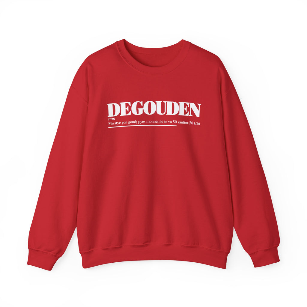 DEGOUDEN Haitian Creole Definition Gen Z Crewneck Sweatshirt