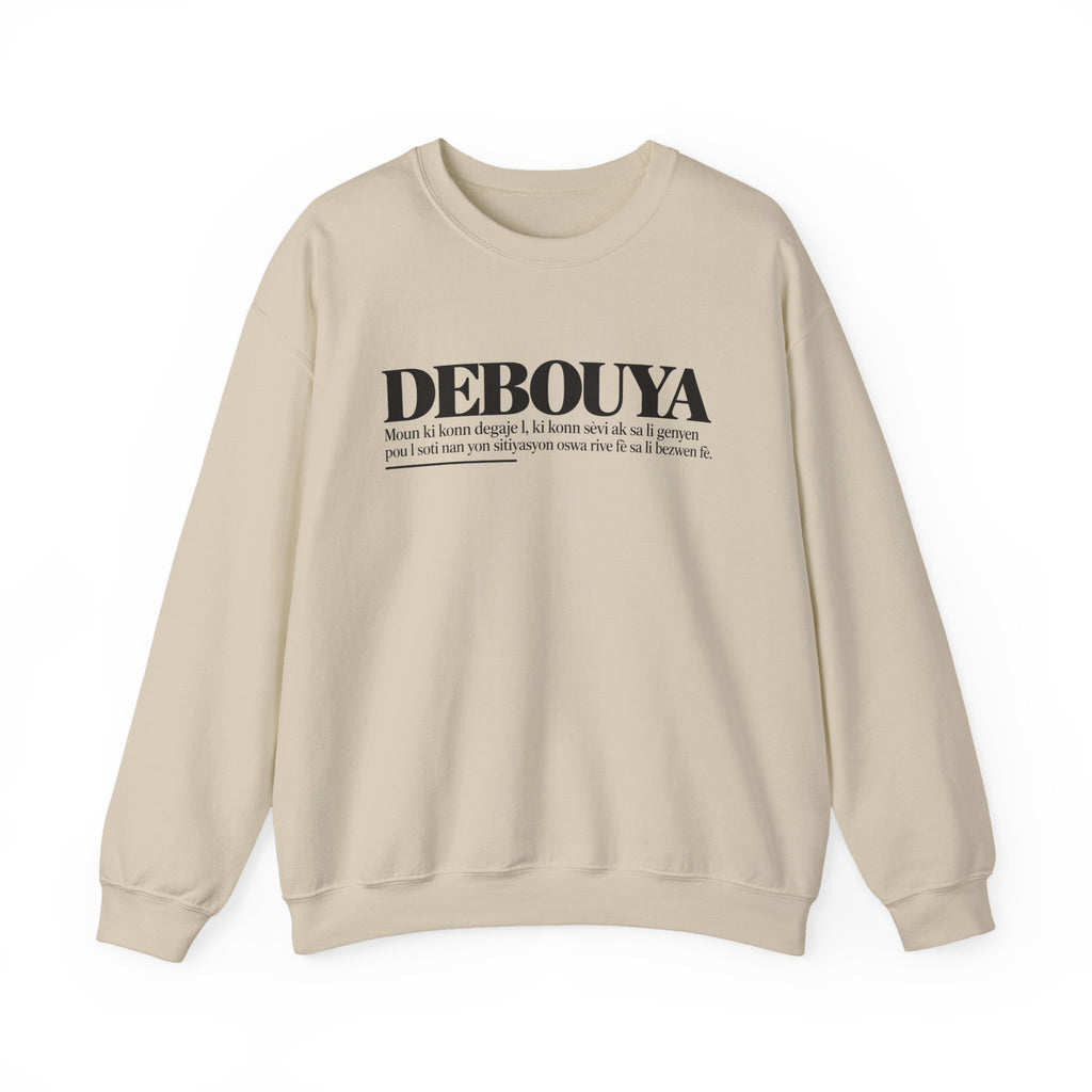 DEBOUYA Haitian Creole Definition Gen Z Crewneck Sweatshirt