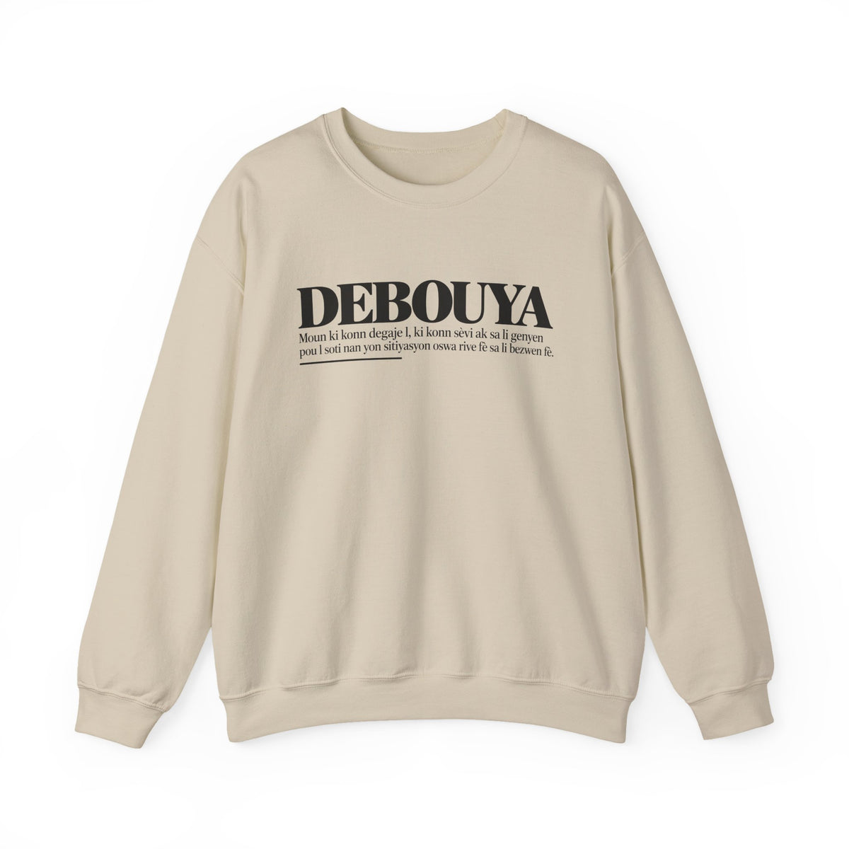 DEBOUYA Haitian Creole Definition Gen Z Crewneck Sweatshirt