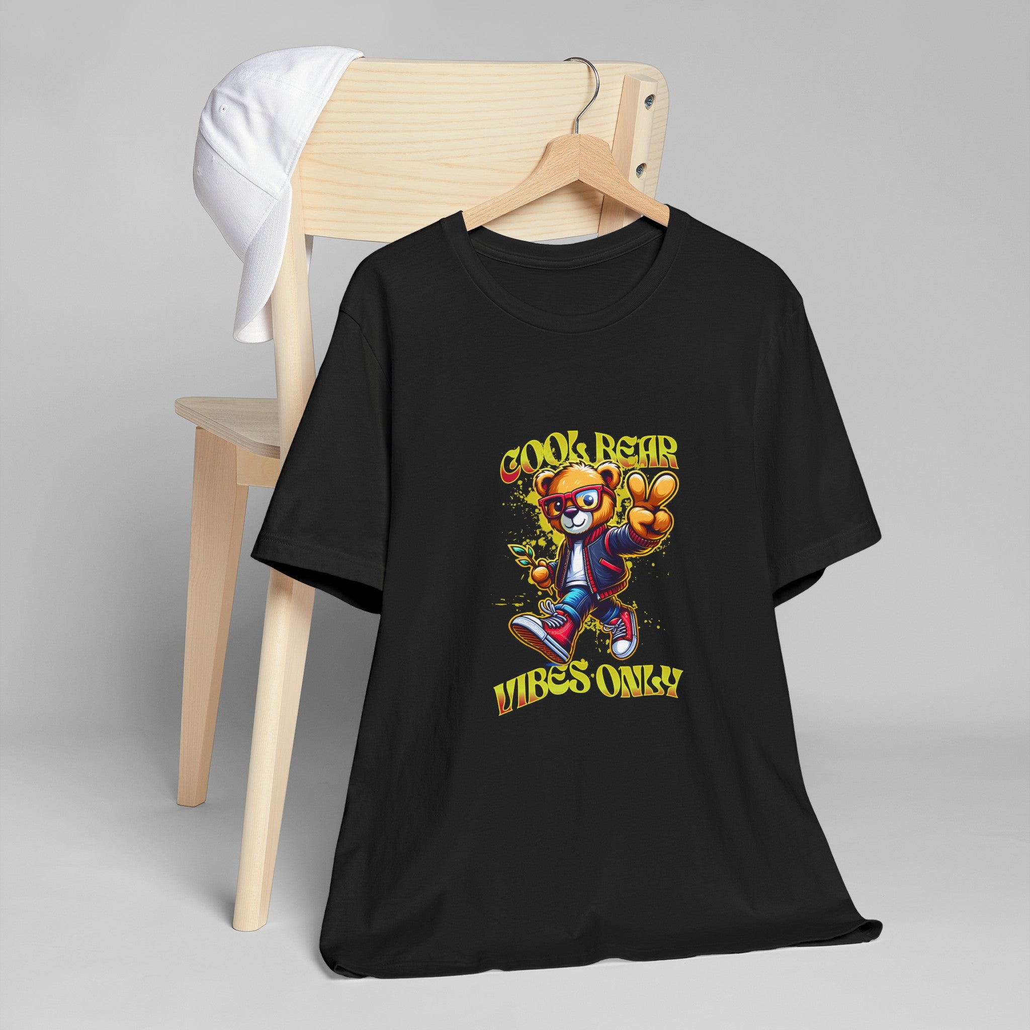 Cool Bear , Vibes Only - T-Shirt