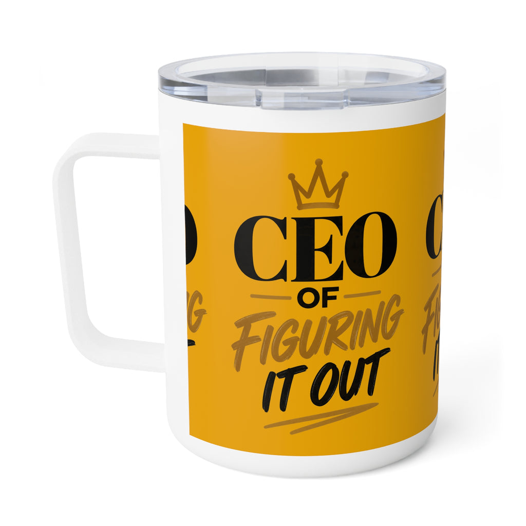 CEO of Figuring It Out — Entrepreneur Insulated Coffee Mug, 10oz