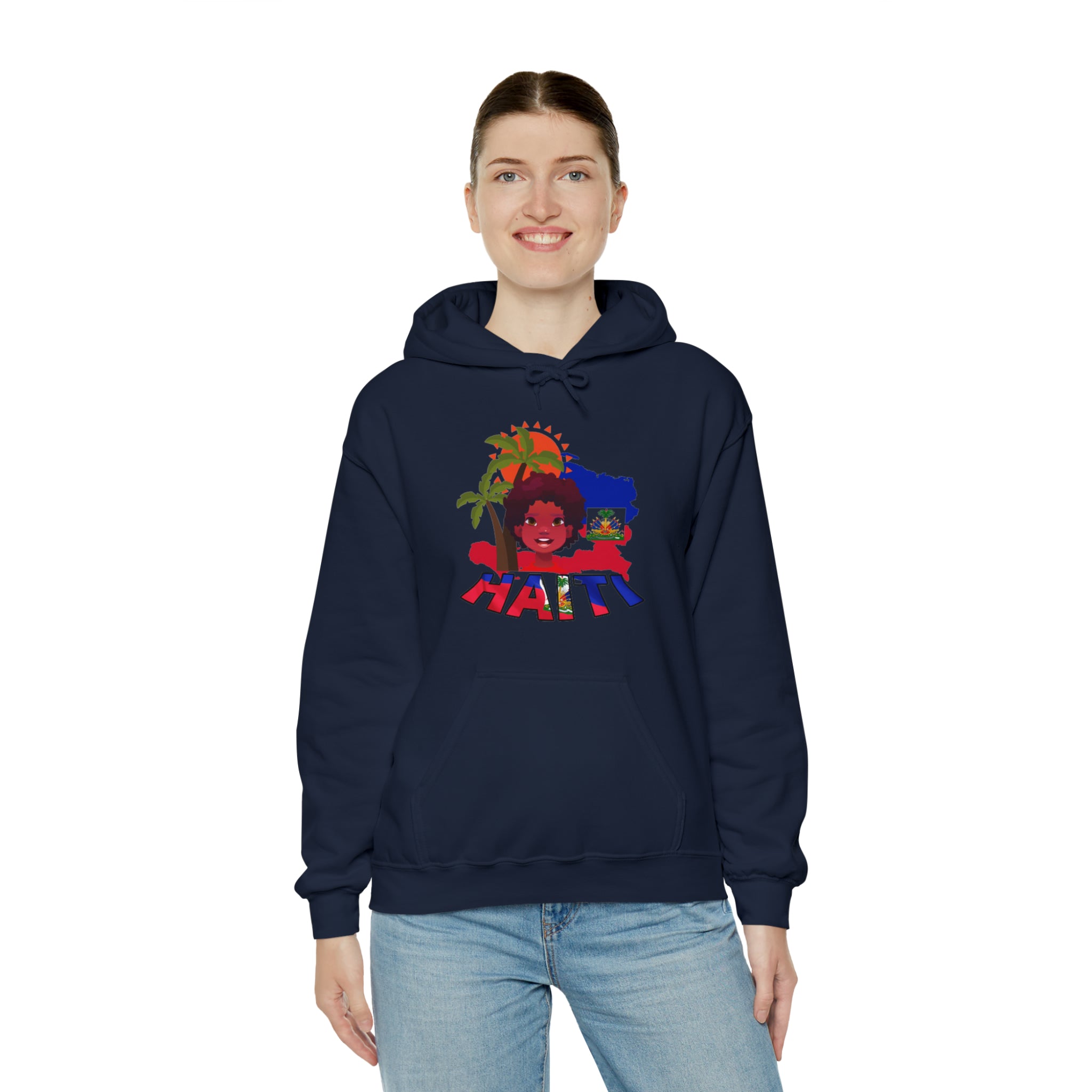 Haiti 509 Co. - Unisex Heavy Blend™ Hooded Sweatshirt Design By Itchy/HBS