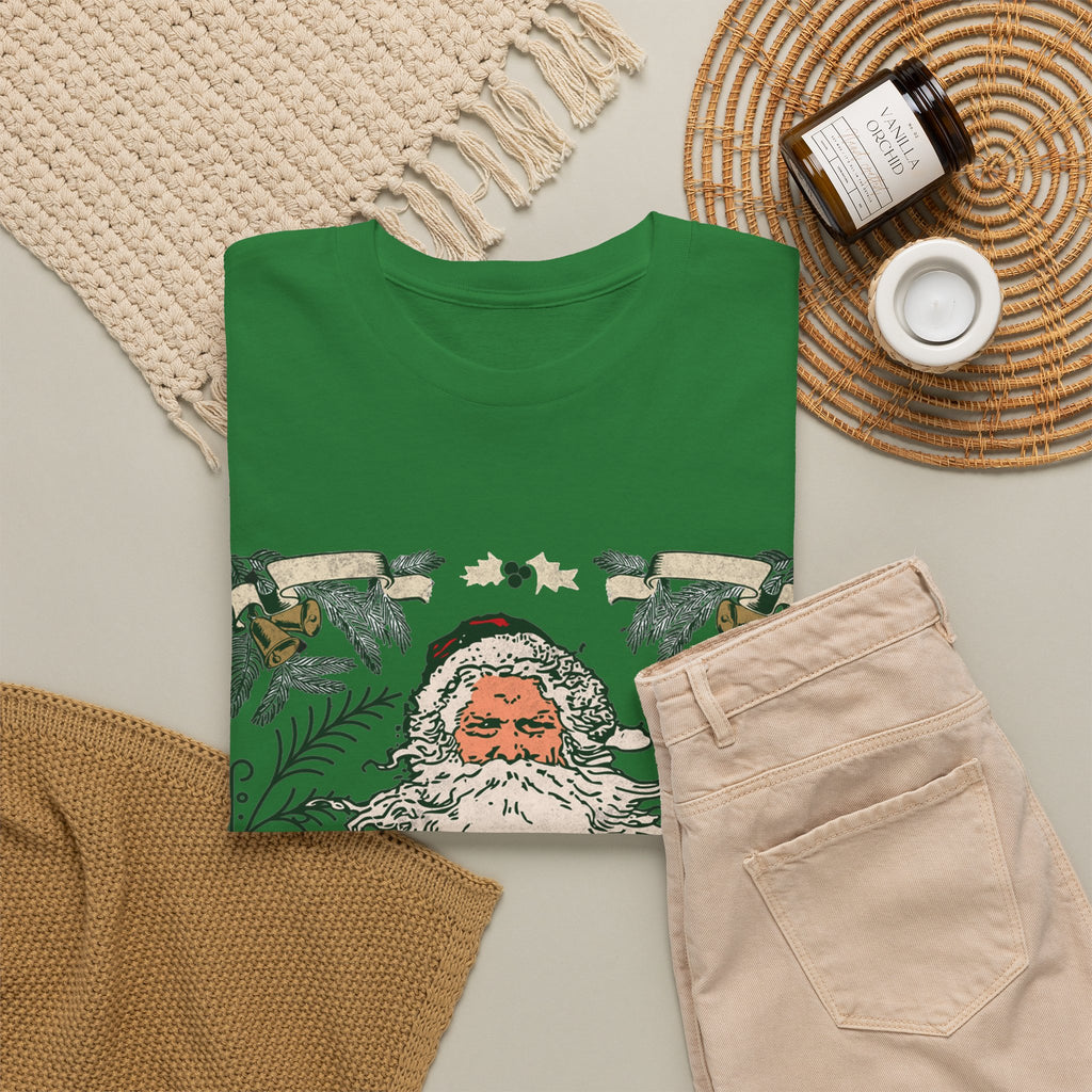 Vintage Santa Christmas Shirt, Retro Merry Christmas Tee, Old Fashioned Santa Graphic T-Shirt, Nostalgic Holiday Gift