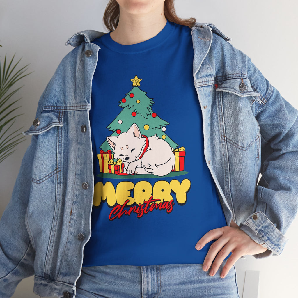Cute Christmas Dog Shirt, Merry Christmas Puppy Tee, Dog Lover Christmas Gift, Cozy Holiday Graphic T-Shirt