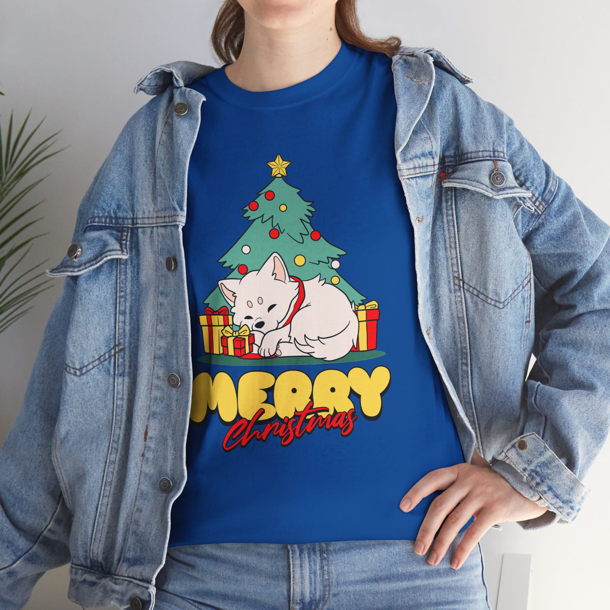 Cute Christmas Dog Shirt, Merry Christmas Puppy Tee, Dog Lover Christmas Gift, Cozy Holiday Graphic T-Shirt