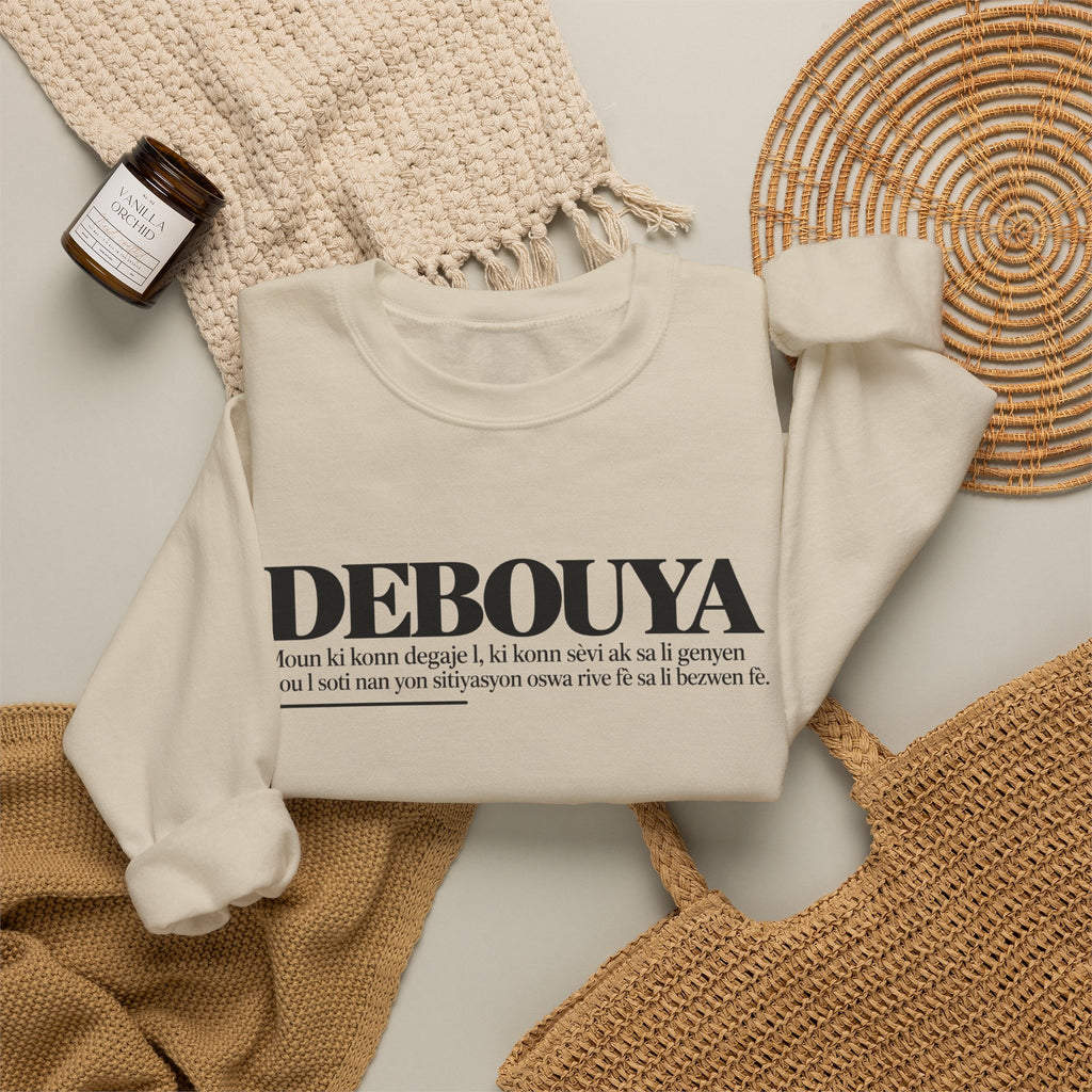 DEBOUYA Haitian Creole Definition Gen Z Crewneck Sweatshirt