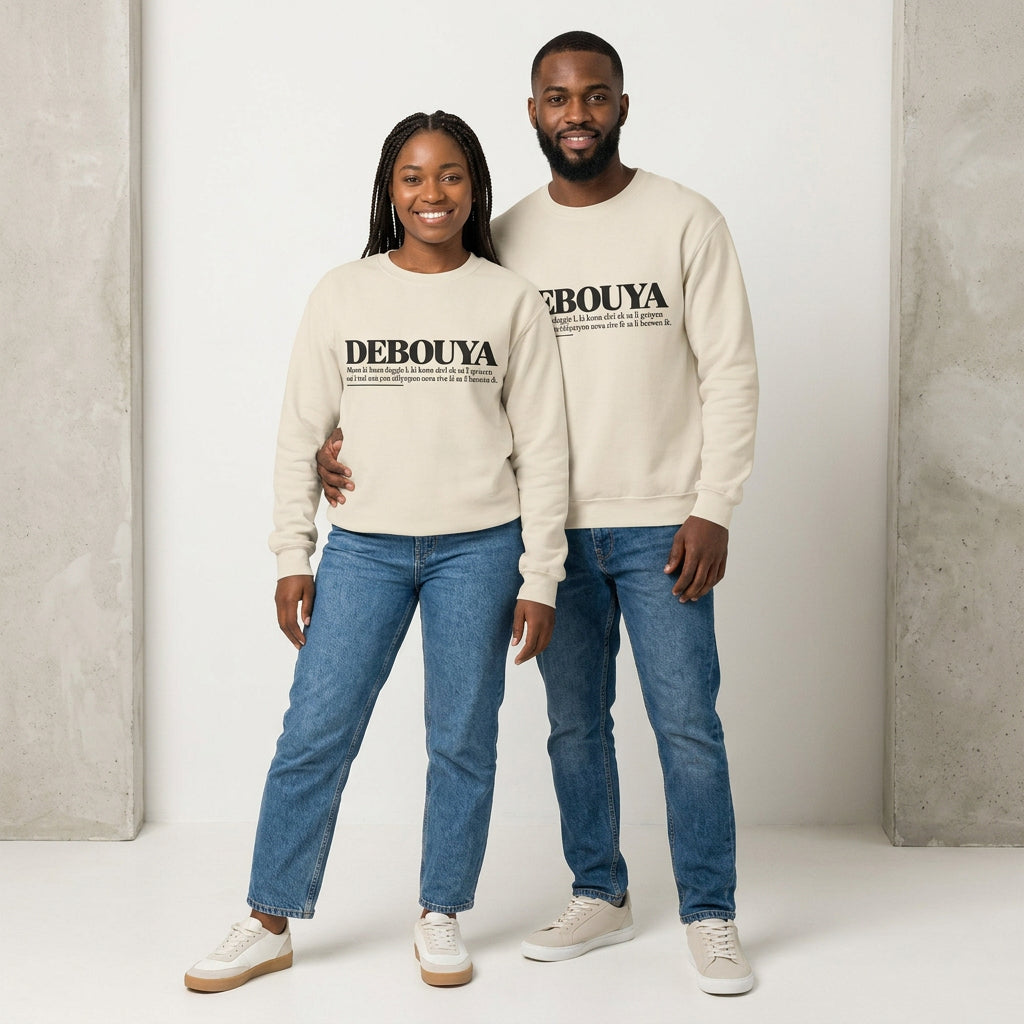 DEBOUYA Haitian Creole Definition Gen Z Crewneck Sweatshirt