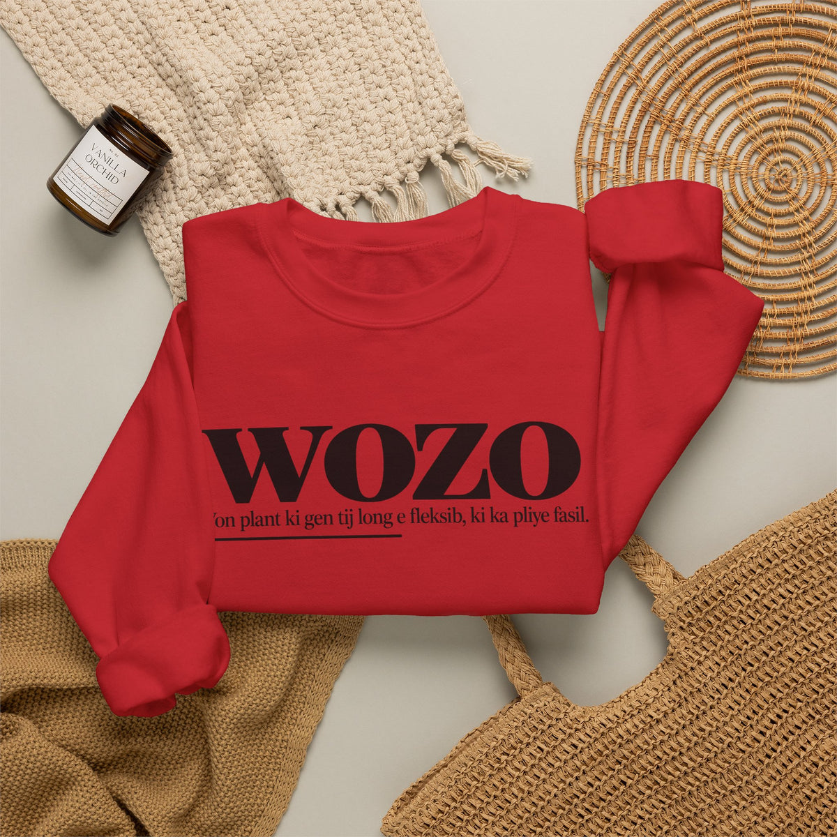 WOZO Haitian Creole Definition Gen Z Crewneck Sweatshirt