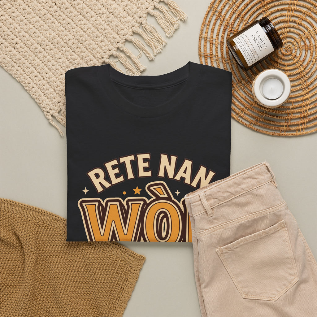 Rete Nan Wòl Ou – Haitian Creole Graphic T-Shirt | SONHCO