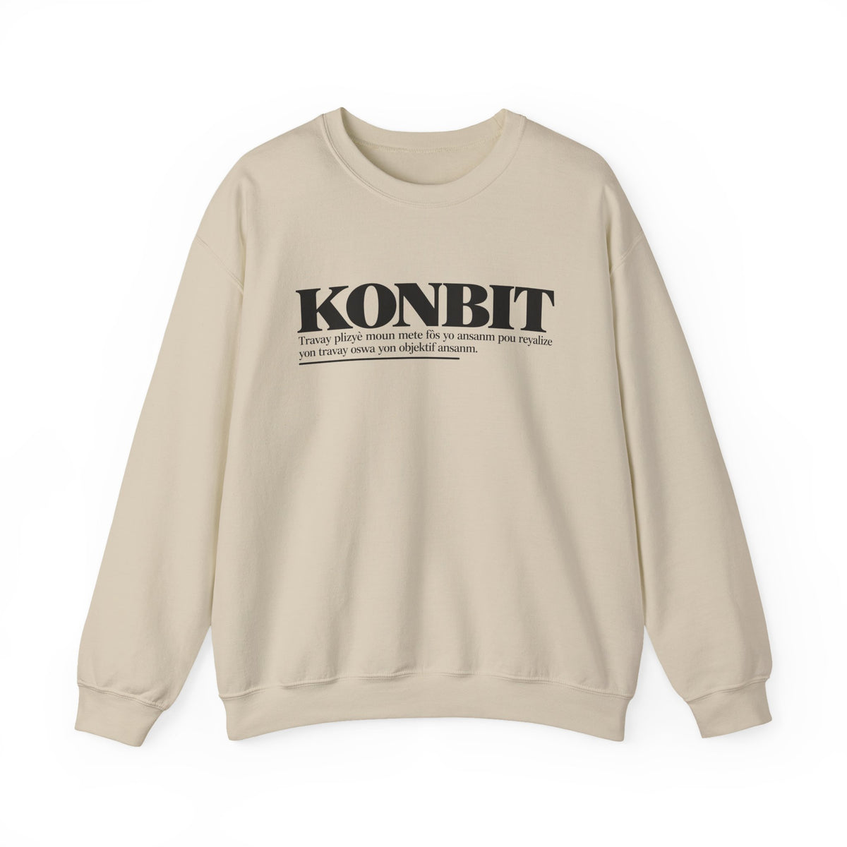 KONBIT Haitian Creole Definition Gen Z Crewneck Sweatshirt