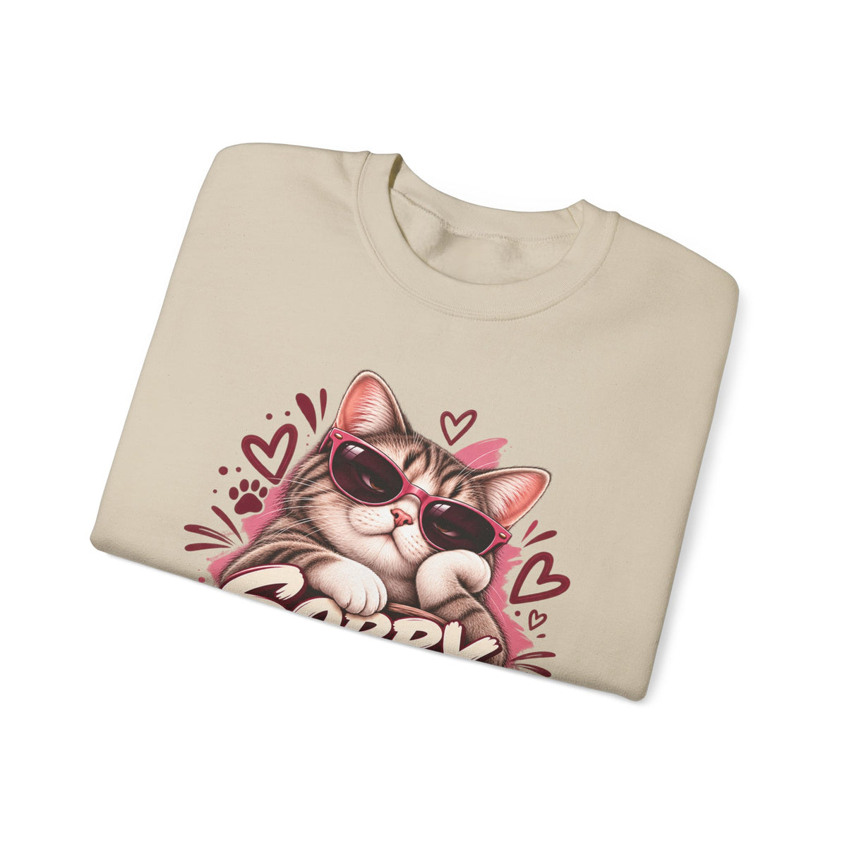 Sorry, My Cat Said No — Funny Cat Lover Crewneck Sweatshirt