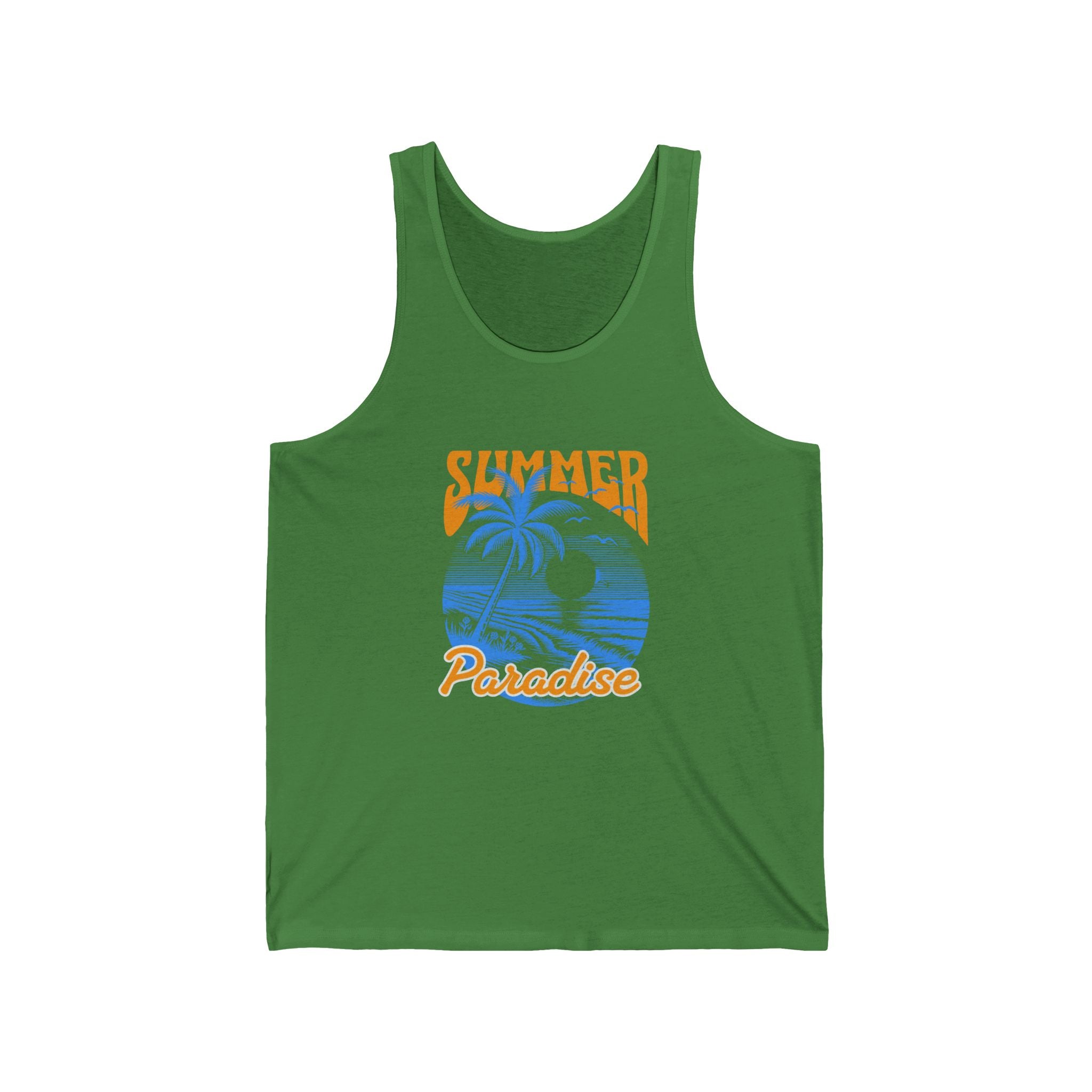Summer Paradise Unisex Jersey Tank - Summer Essential, Beachwear, Vacation Outfit, Gift for Sun Lovers, Pool Party Top