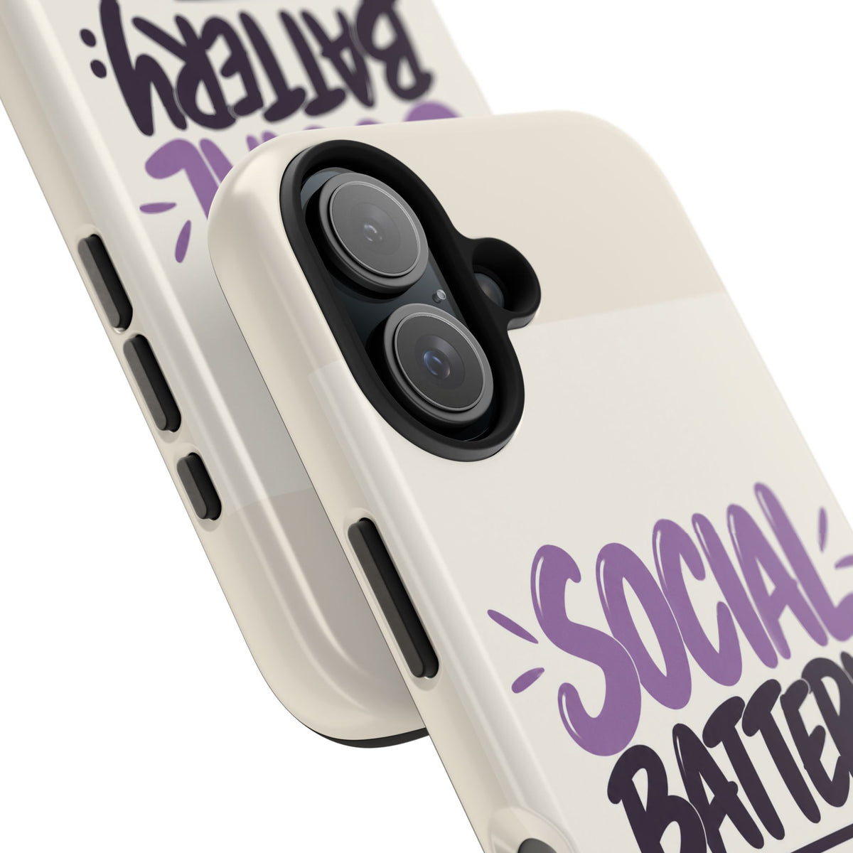 Social Battery: 2% — Funny Introvert Tough Phone Case