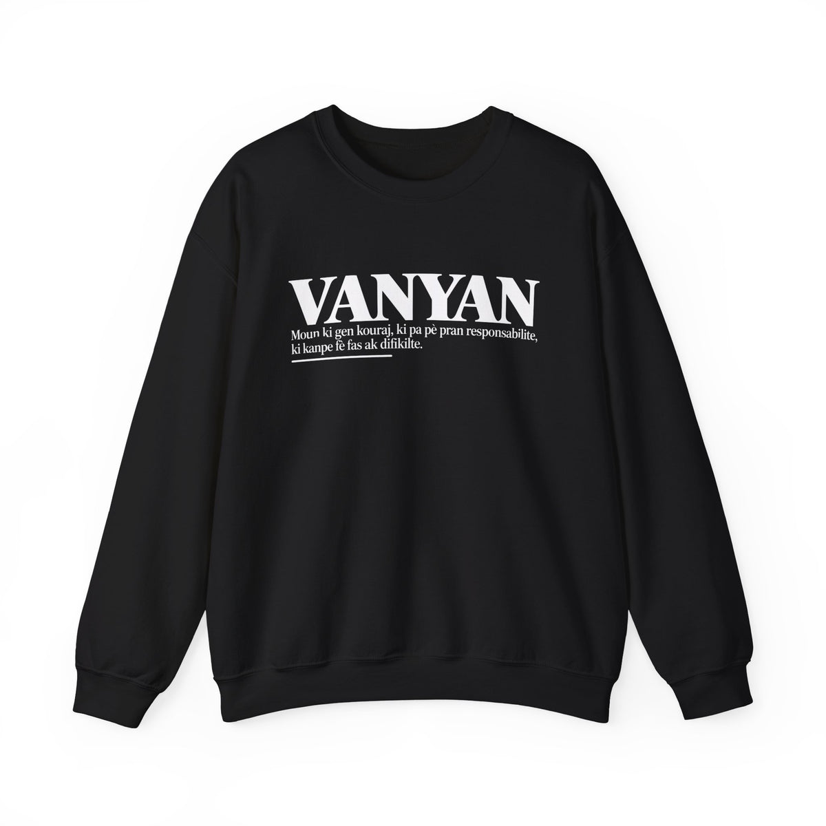 VANYAN Haitian Creole Definition Gen Z Crewneck Sweatshirt
