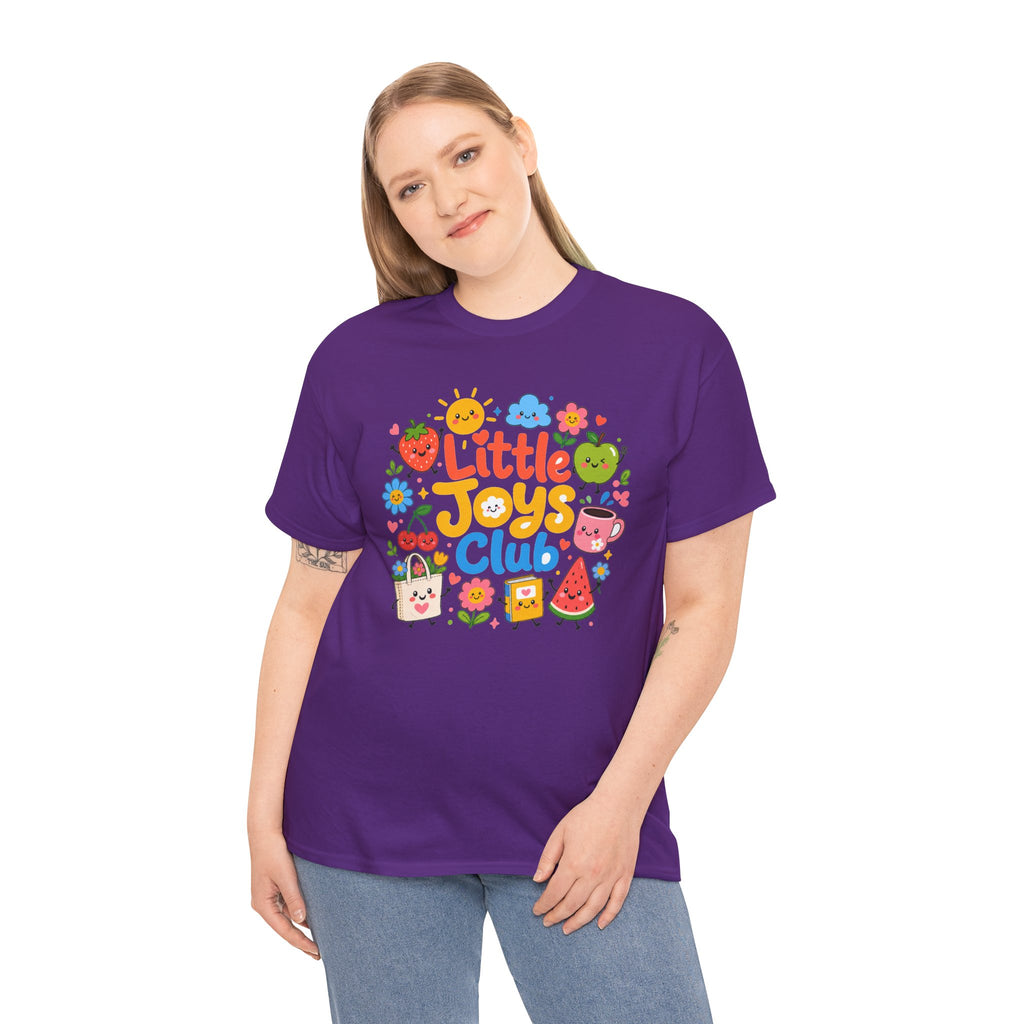 Little Joys Club Shirt, Cute Graphic Tee, Whimsical Floral T-Shirt, Cherry Lemon Shirt, Girly Gift