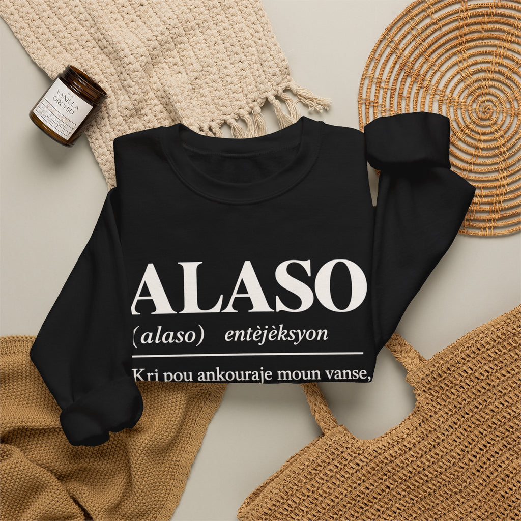 ALASO — Haitian Creole Definition Gen Z Crewneck Sweatshirt