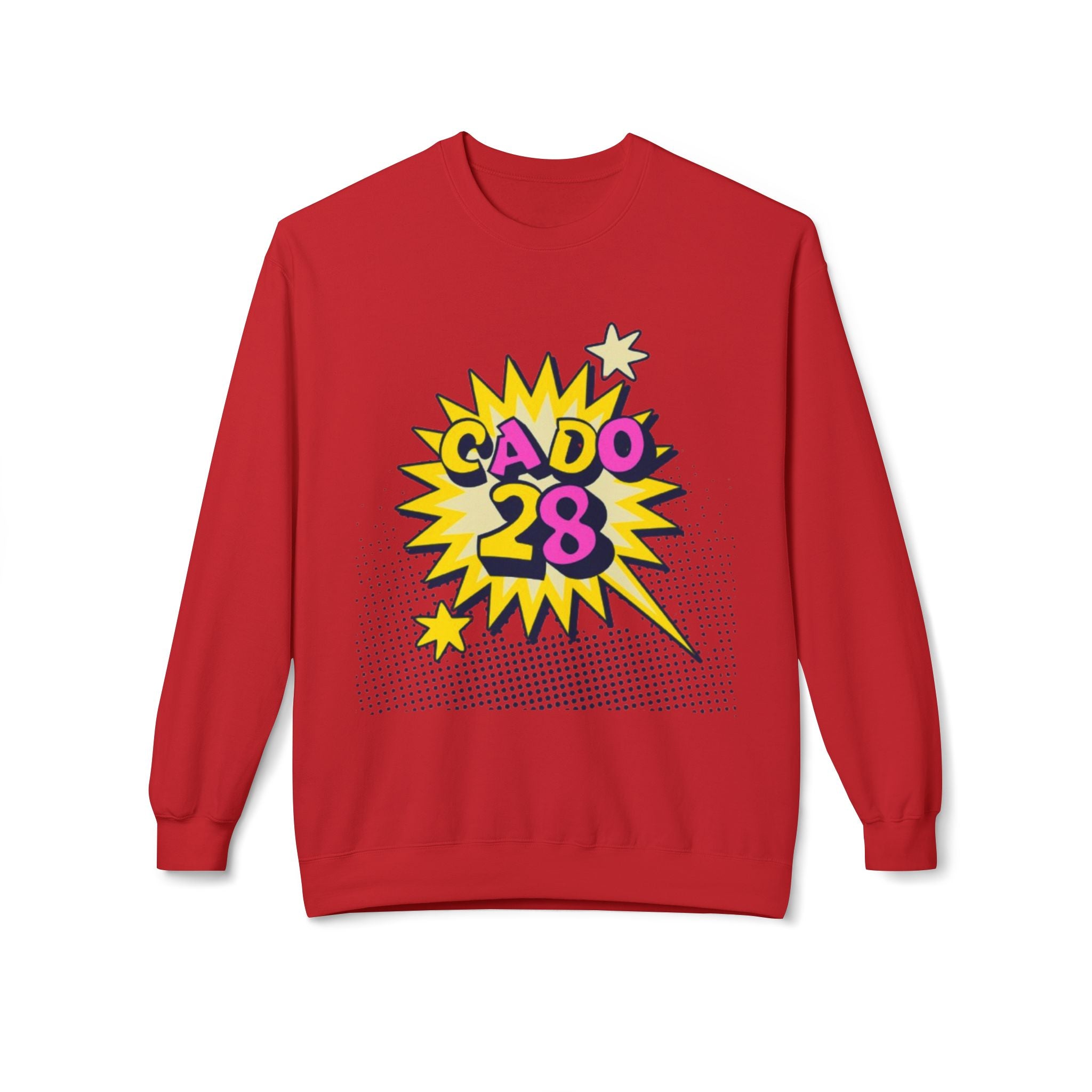 Cado 28 Sweatshirt, Funny Apparel for Teens, Casual Streetwear, Gift for Birthdays, Unisex Crewneck, Trendy Outfit