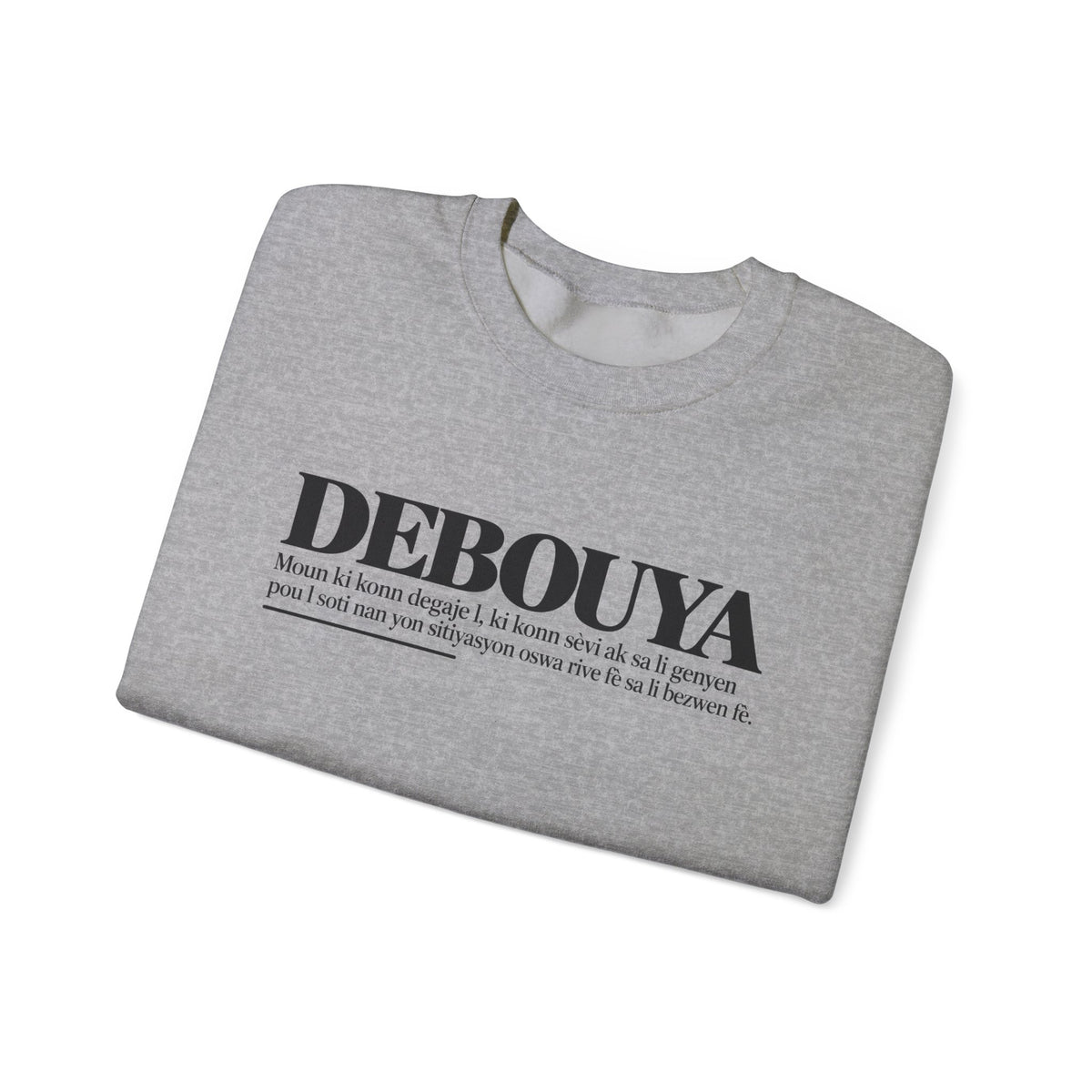 DEBOUYA Haitian Creole Definition Gen Z Crewneck Sweatshirt