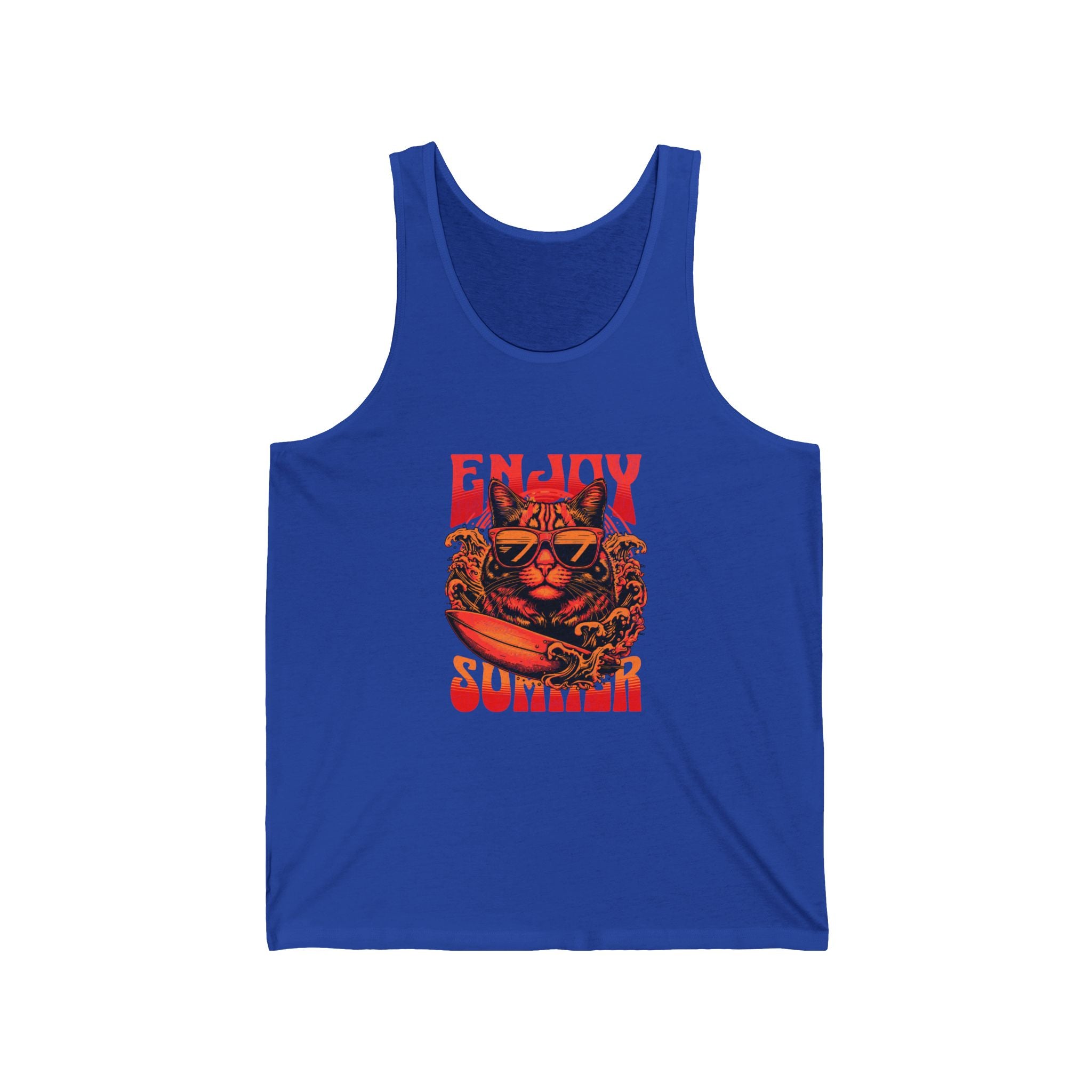 Enjoy Summer Unisex Jersey Tank - Summer Essential, Beachwear, Vacation Outfit, Gift for Sun Lovers, Pool Party Top