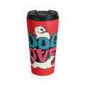 Travel Mug with 'Love Coffee and Dogs' Design - Perfect Gift for Dog Lovers, Coffee Enthusiasts, and Pet Owners