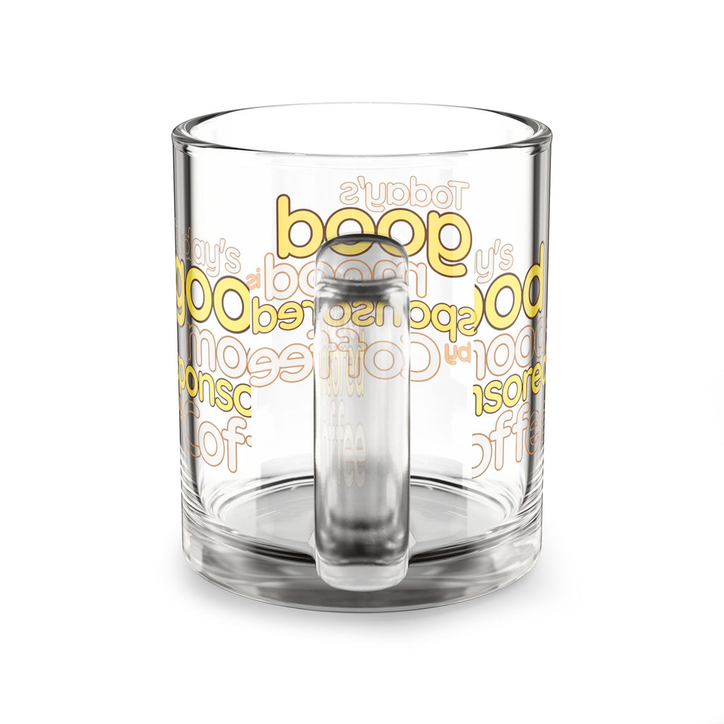 Good Mood Coffee Mug - 10oz Glass Mug, Fun Drinkware for Coffee Lovers, Perfect Gift for Holidays, Home Office Decor, Coffee Humor