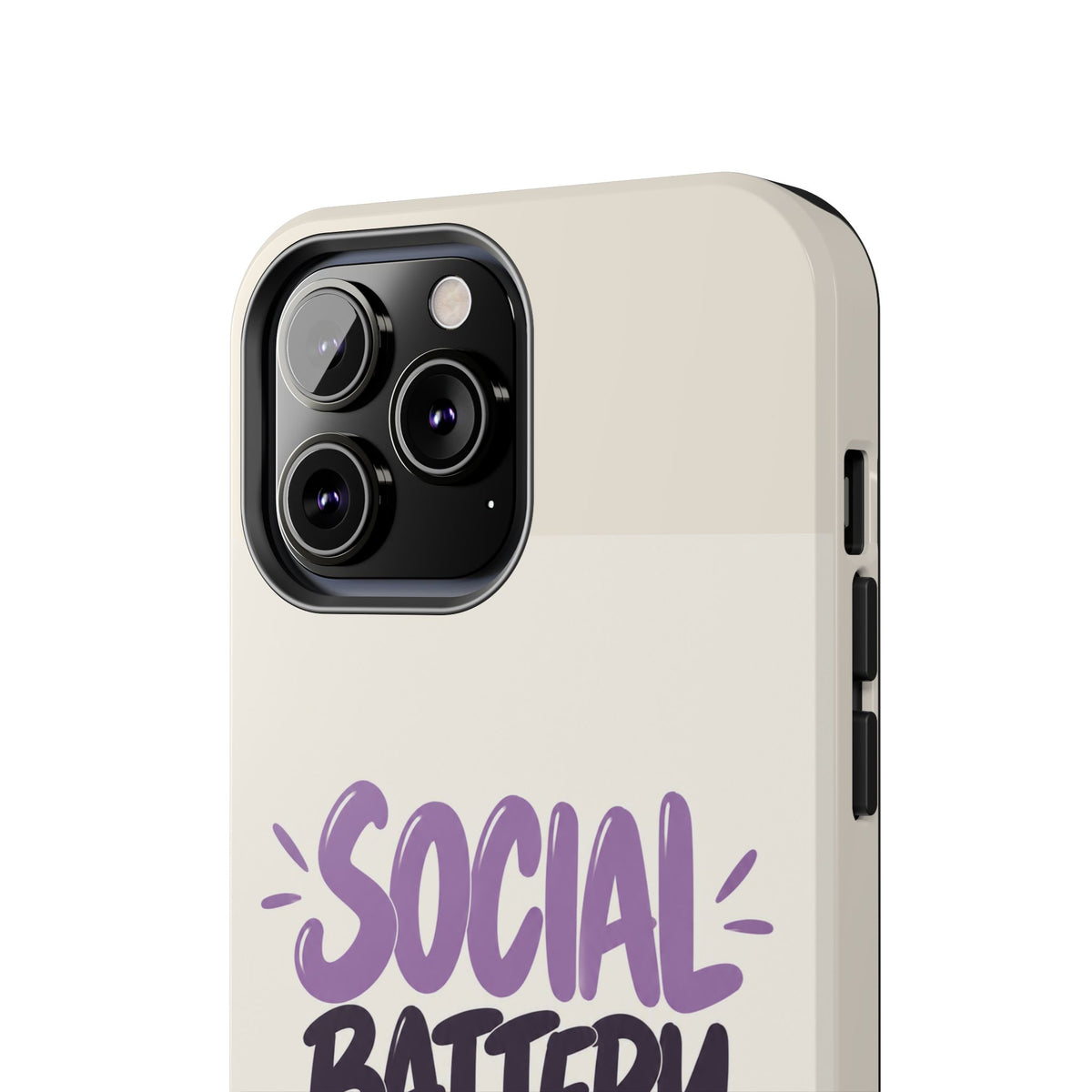 Social Battery: 2% — Funny Introvert Tough Phone Case