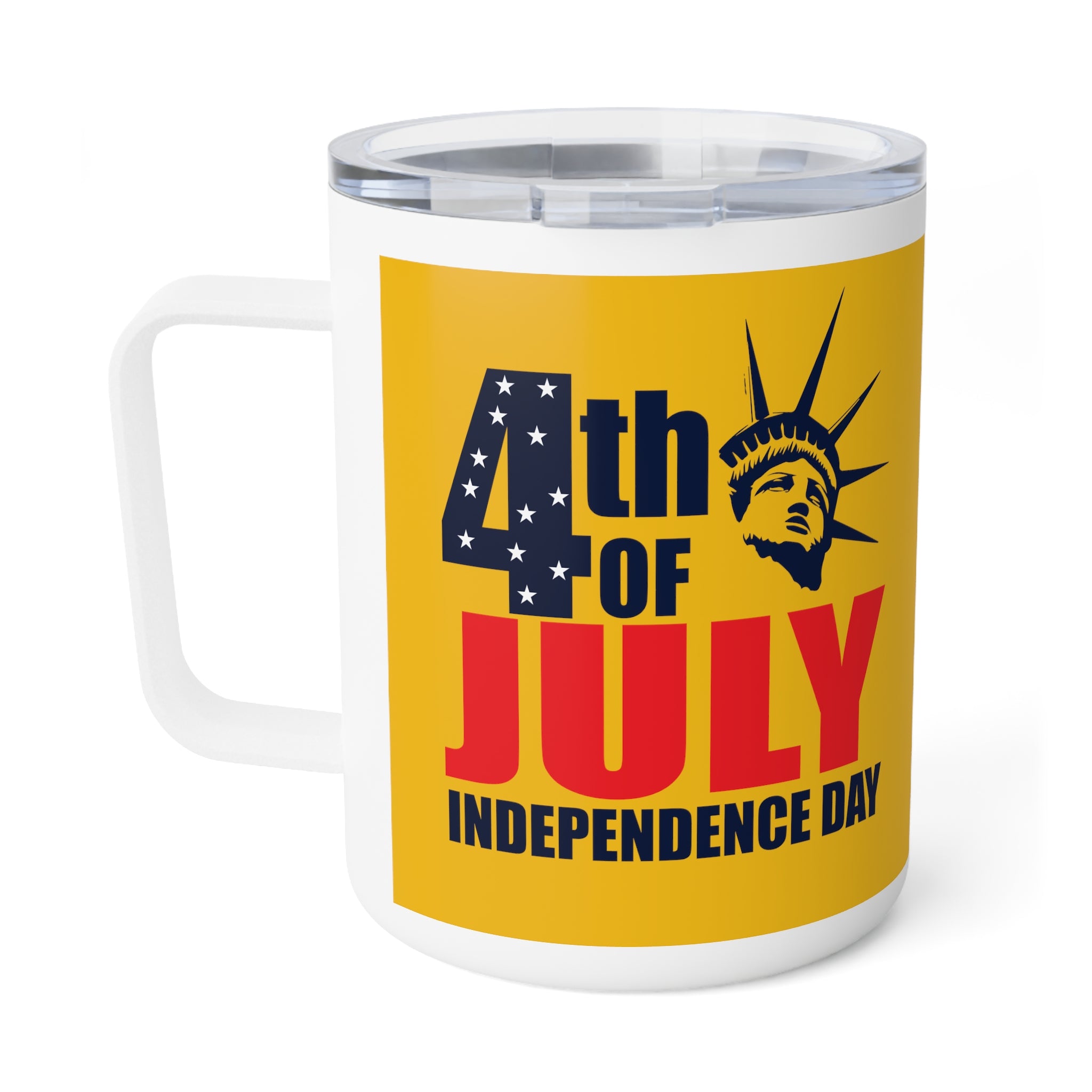 4th of July Travel Coffee Mug, 10oz