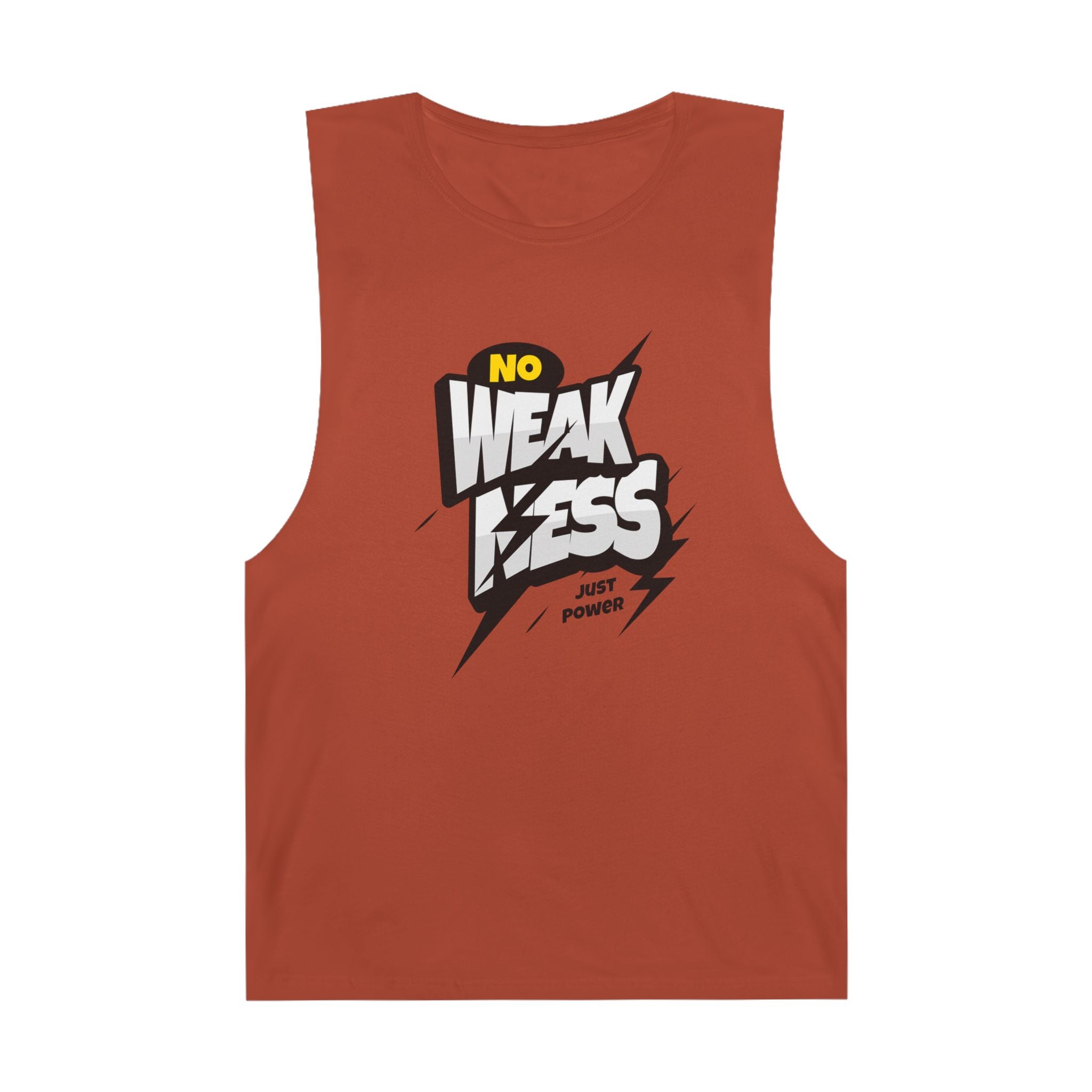 Motivational Unisex Tank Top - 'No Weakness Just Power'