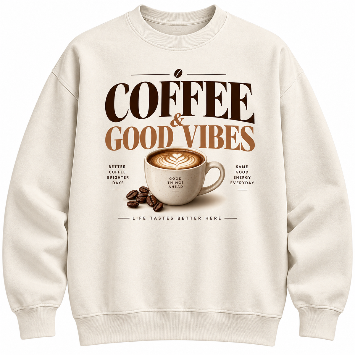 Coffee & Good Vibes Premium Crewneck