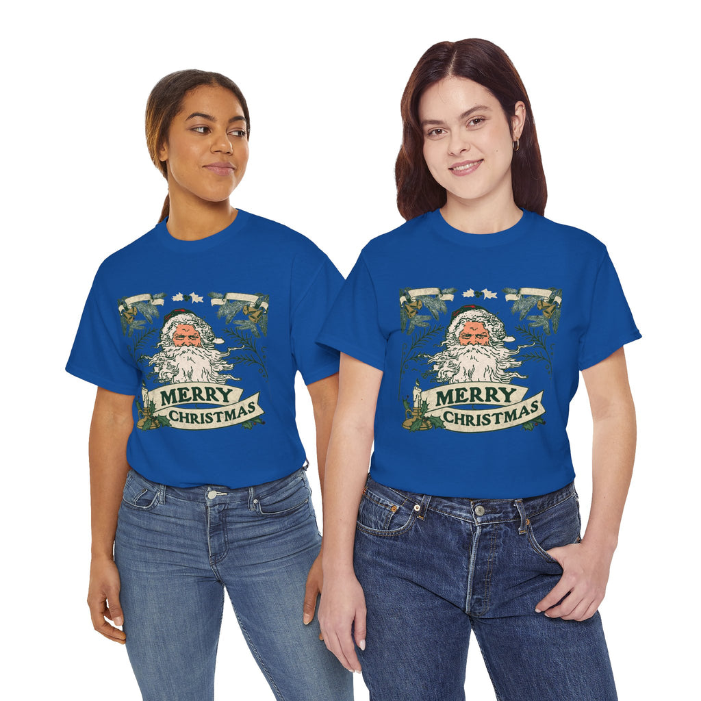 Vintage Santa Christmas Shirt, Retro Merry Christmas Tee, Old Fashioned Santa Graphic T-Shirt, Nostalgic Holiday Gift