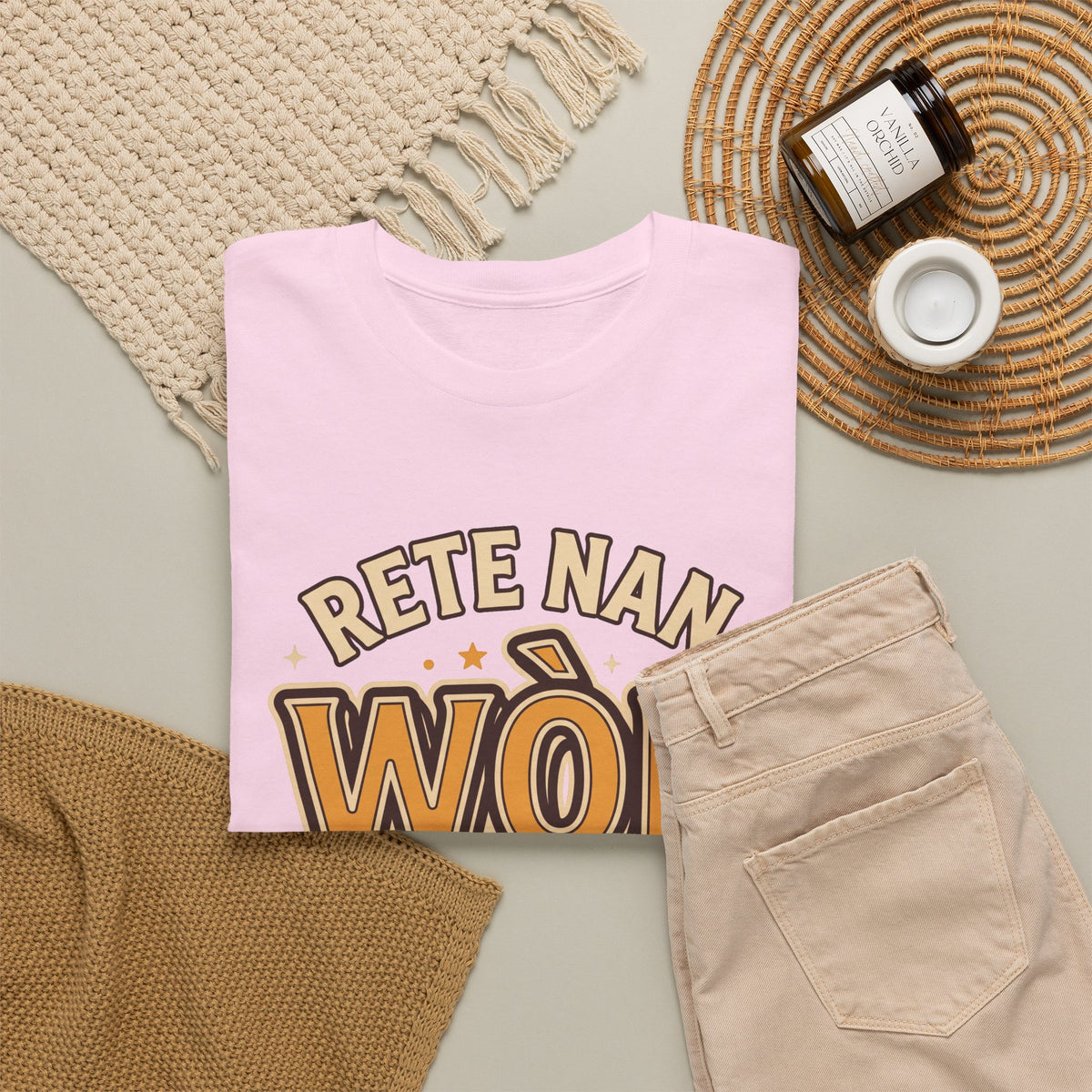Rete Nan Wòl Ou – Haitian Creole Graphic T-Shirt | SONHCO