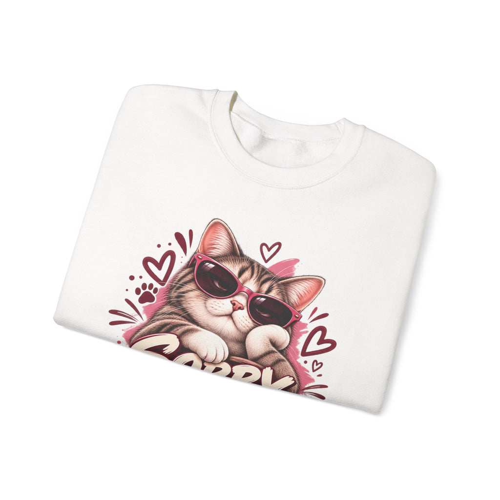 Sorry, My Cat Said No — Funny Cat Lover Crewneck Sweatshirt
